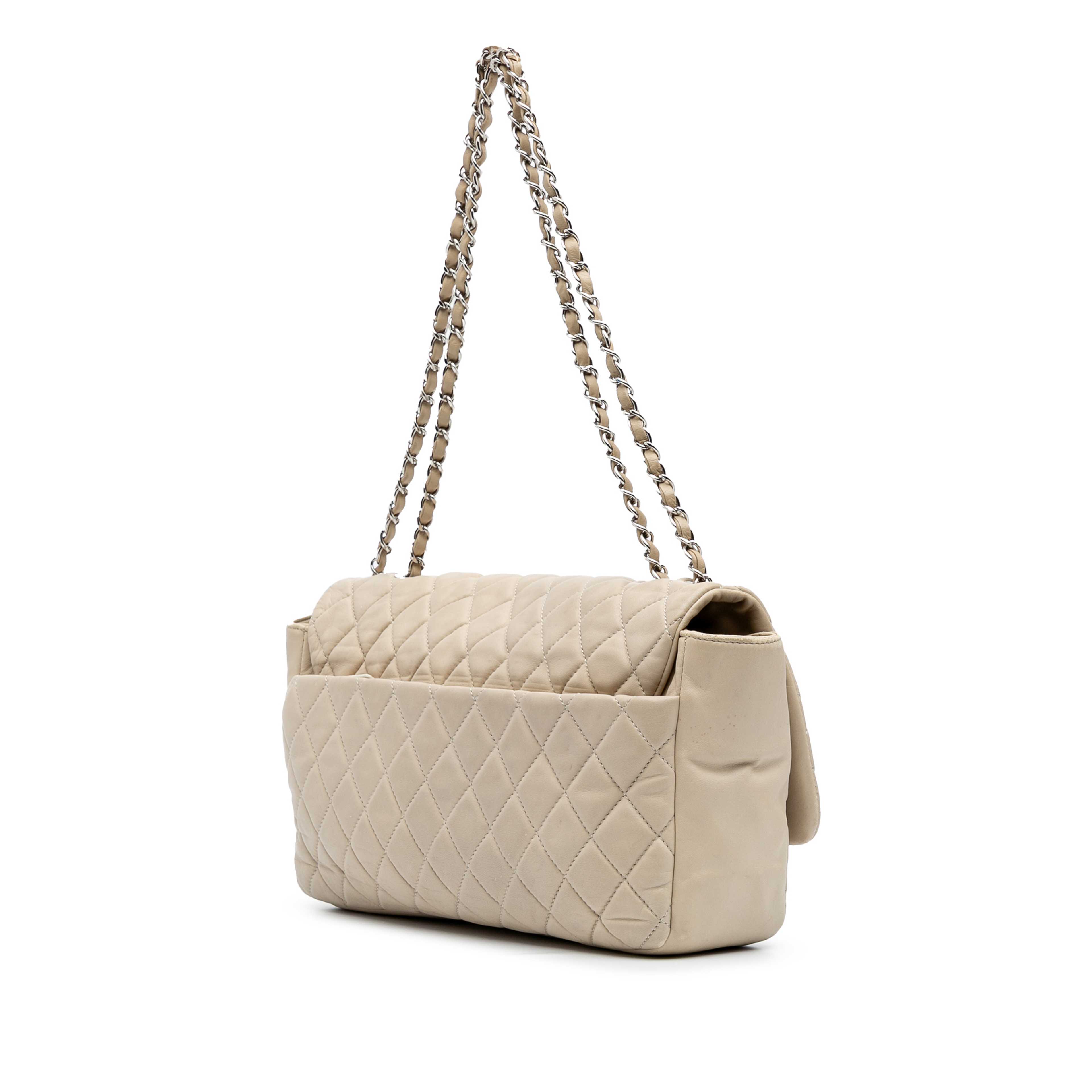 Chanel Jumbo Quilted Lambskin Coco Rain Flap