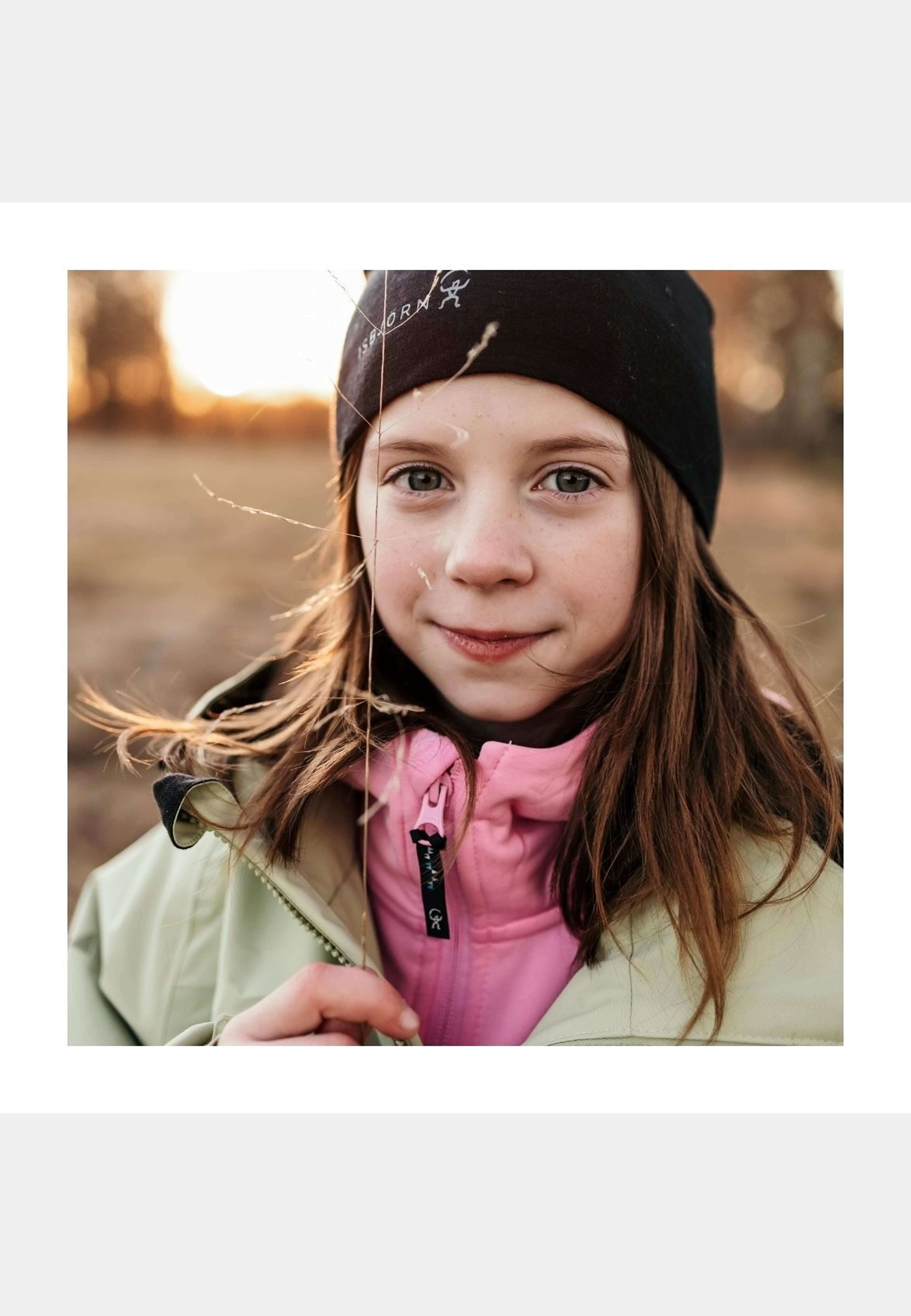 Panda Hoodie Teens, från ISBJÖRN of Sweden, i färgen frostpink. Klicka för att öppna bilden i stort format