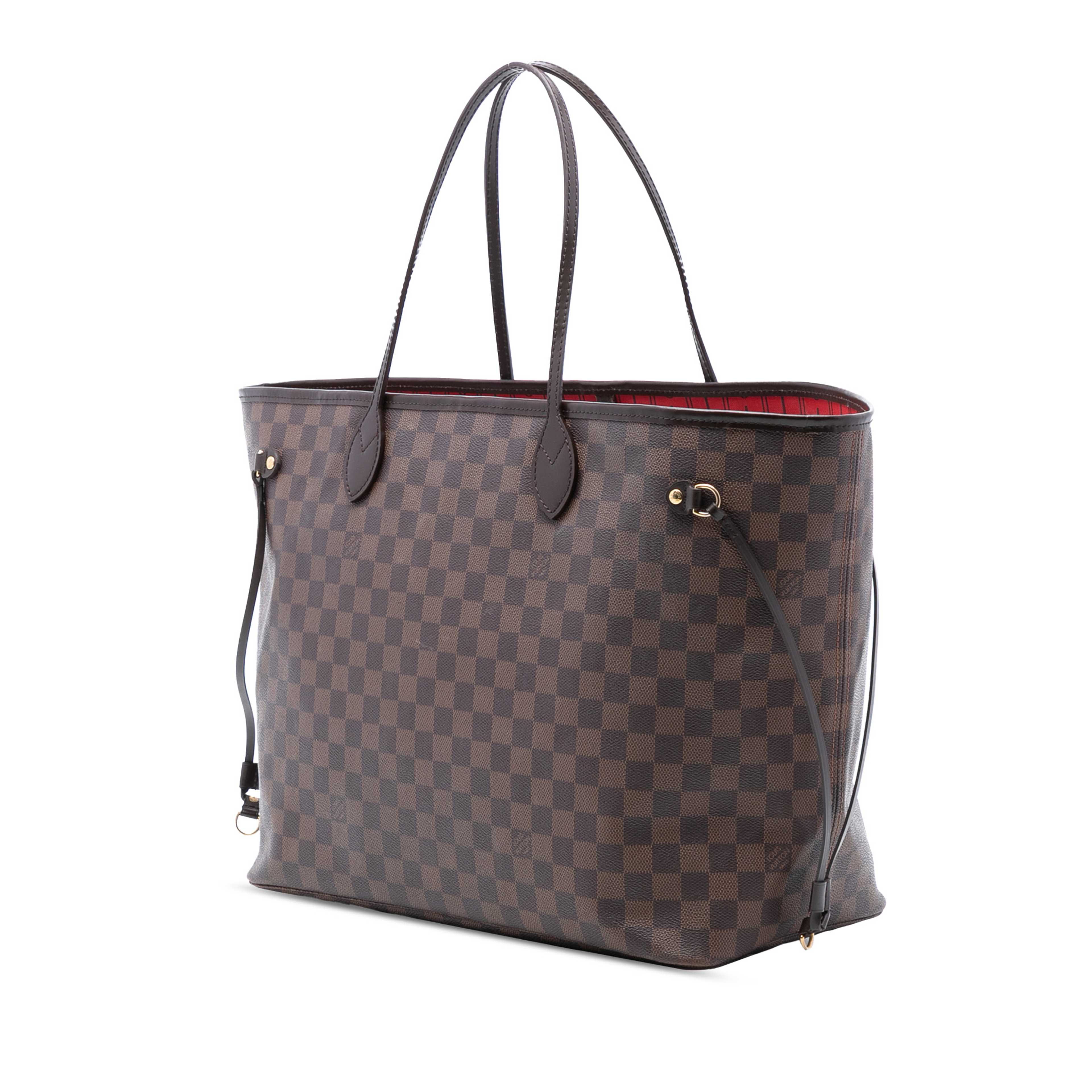 Louis Vuitton Damier Ebene Neverfull Gm, från Luxclusif, i färgen brown. Klicka för att öppna bilden i stort format