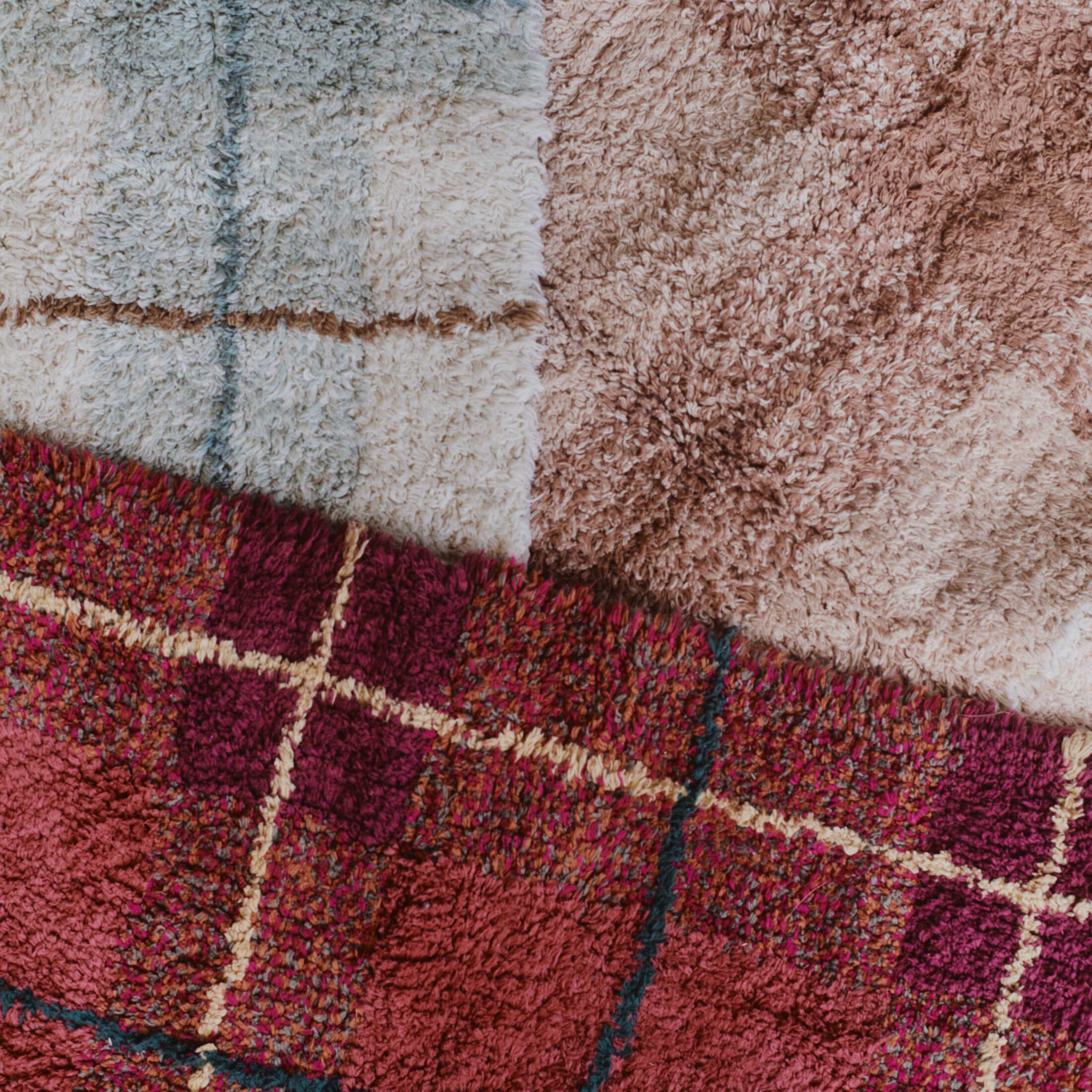 Tvättbar Matta Tartan, från LORENA CANALS, i färgen ros, kastanj, kola, naturlig. Klicka för att öppna bilden i stort format