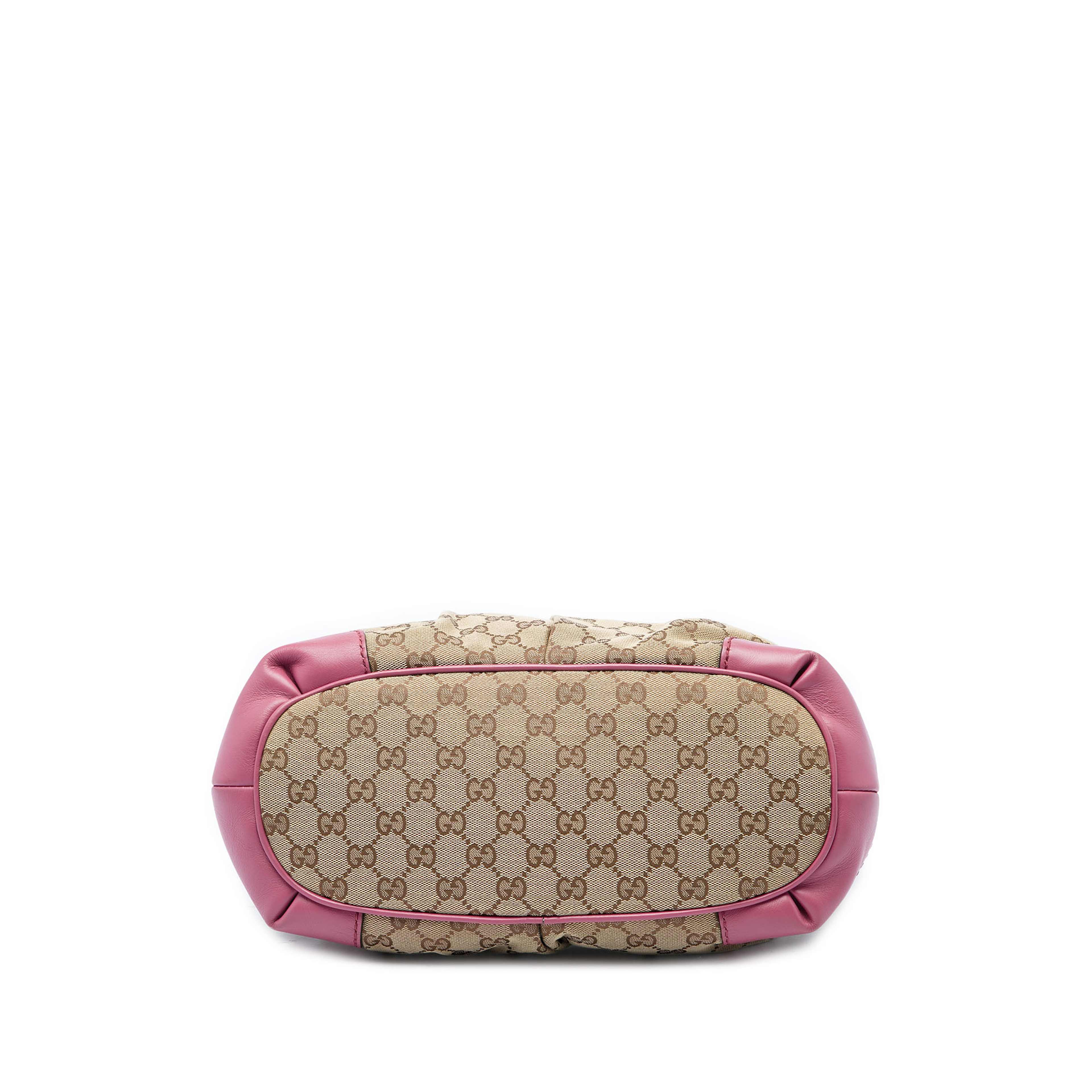 Gucci Gg Canvas Sukey Satchel, från Luxclusif, i färgen rosa. Klicka för att öppna bilden i stort format