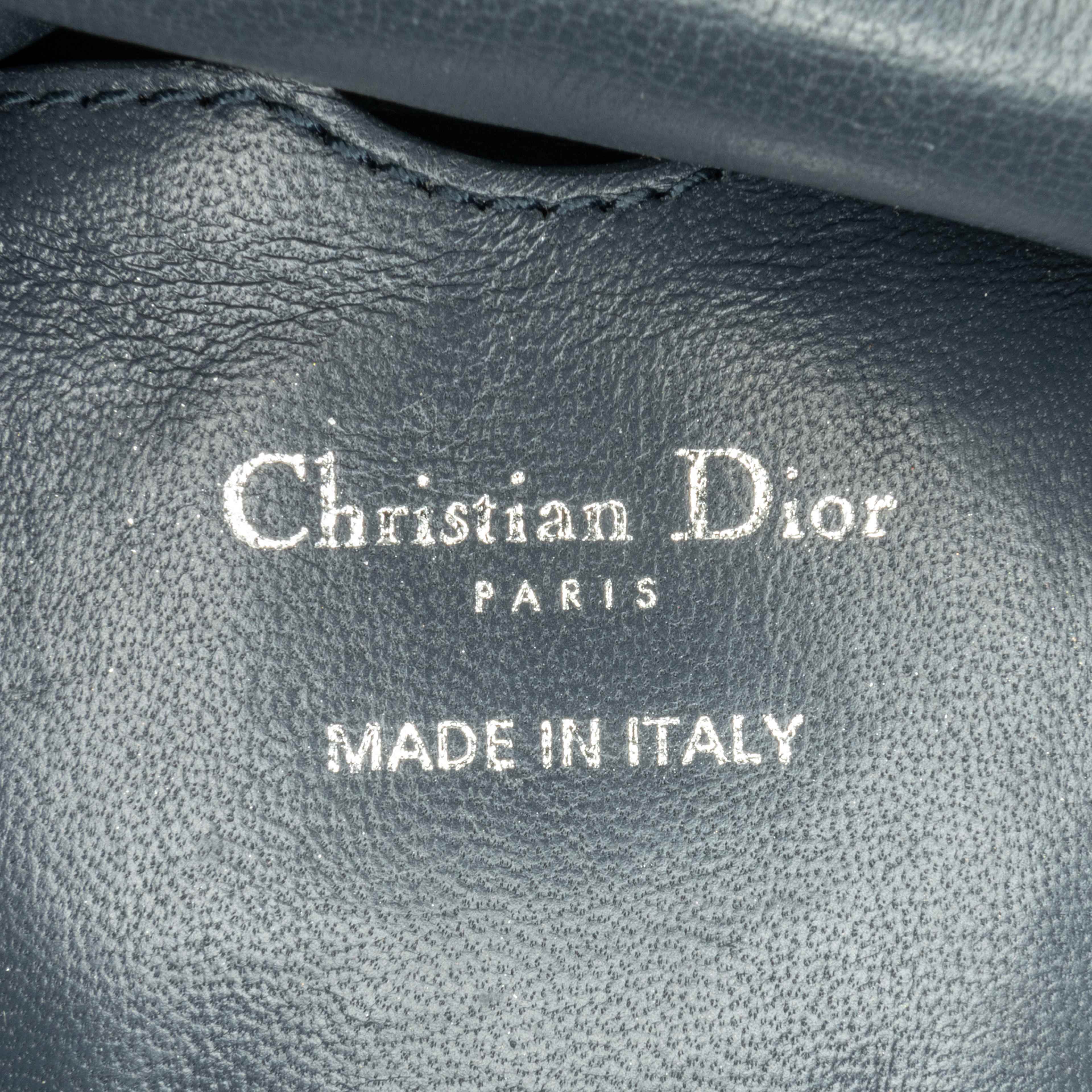 Dior Mini Metallic Patent Microcannage Lady Dior