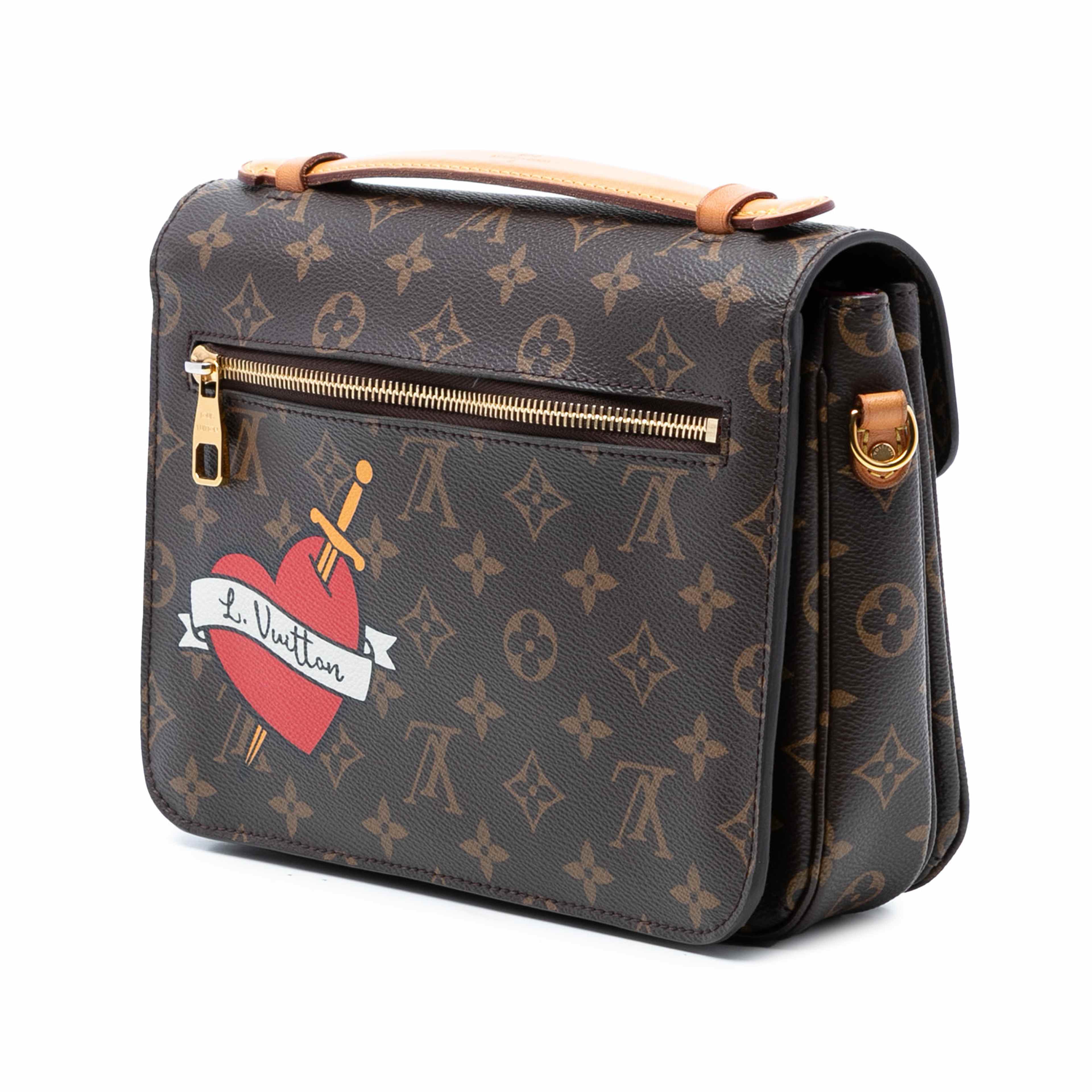 Louis Vuitton Monogram Patches Pochette Metis, från Luxclusif, i färgen brown. Klicka för att öppna bilden i stort format