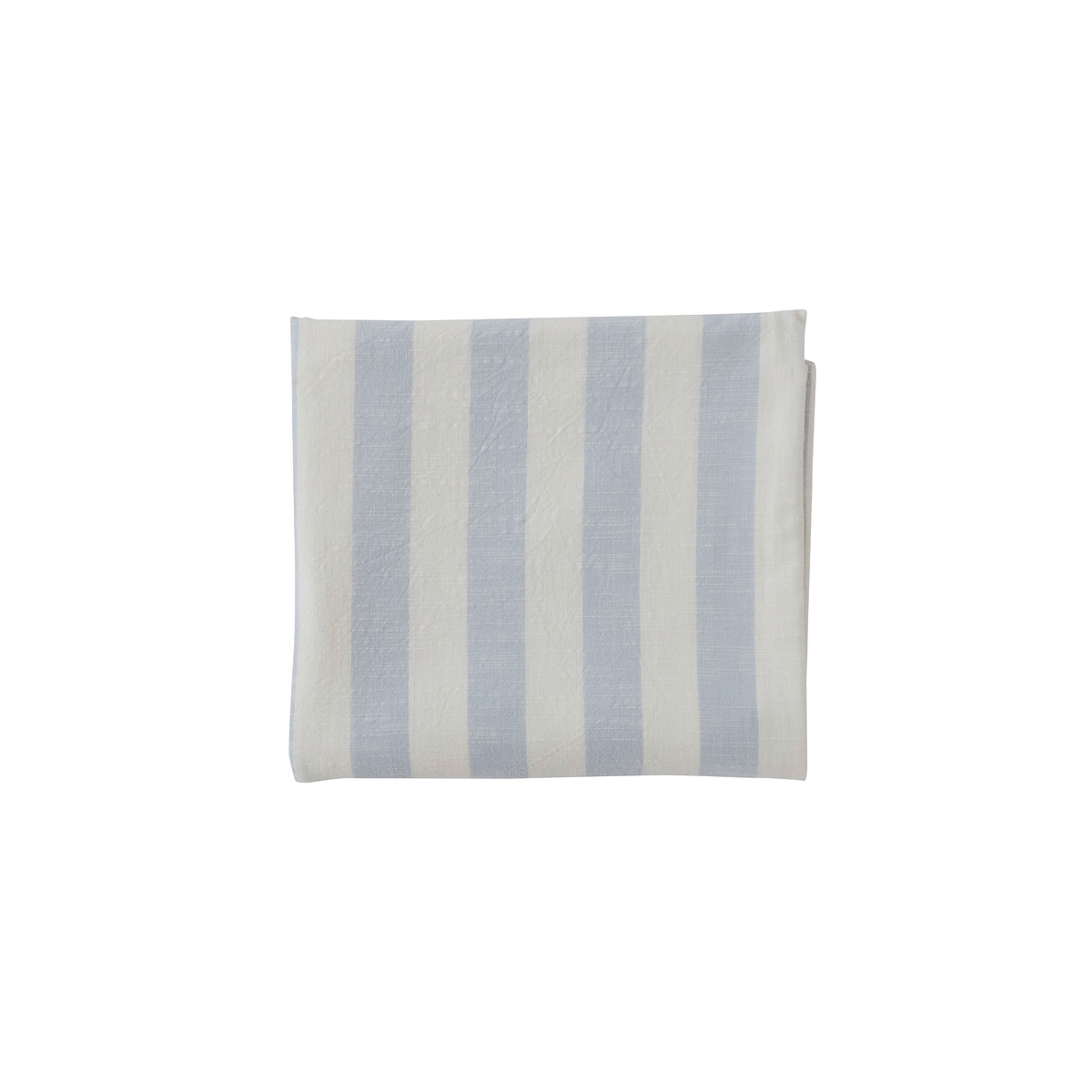 Striped Tablecloth - 200x140 Cm, från OYOY Living, i färgen ice blue. Klicka för att öppna bilden i stort format