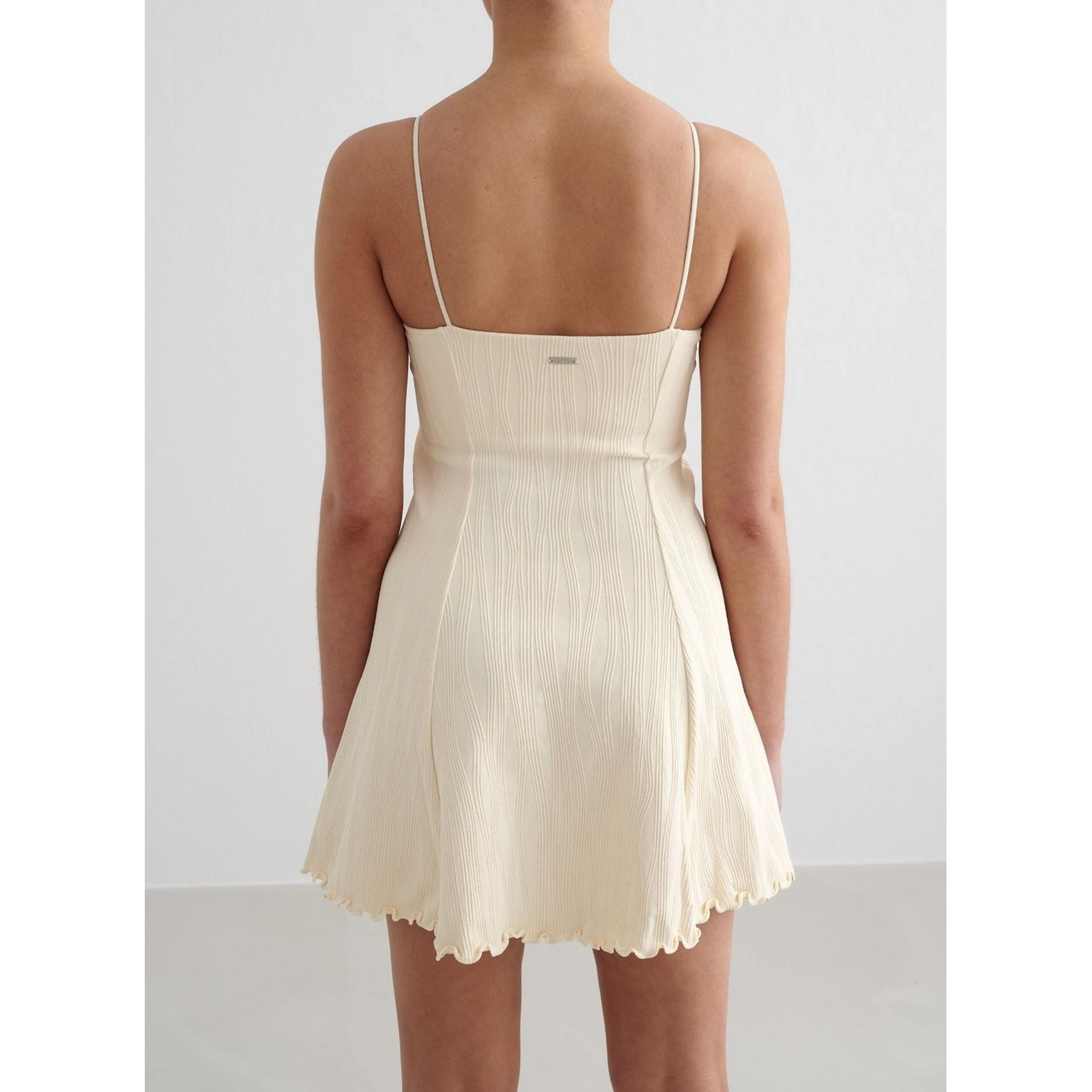Almond White Tulip Dress