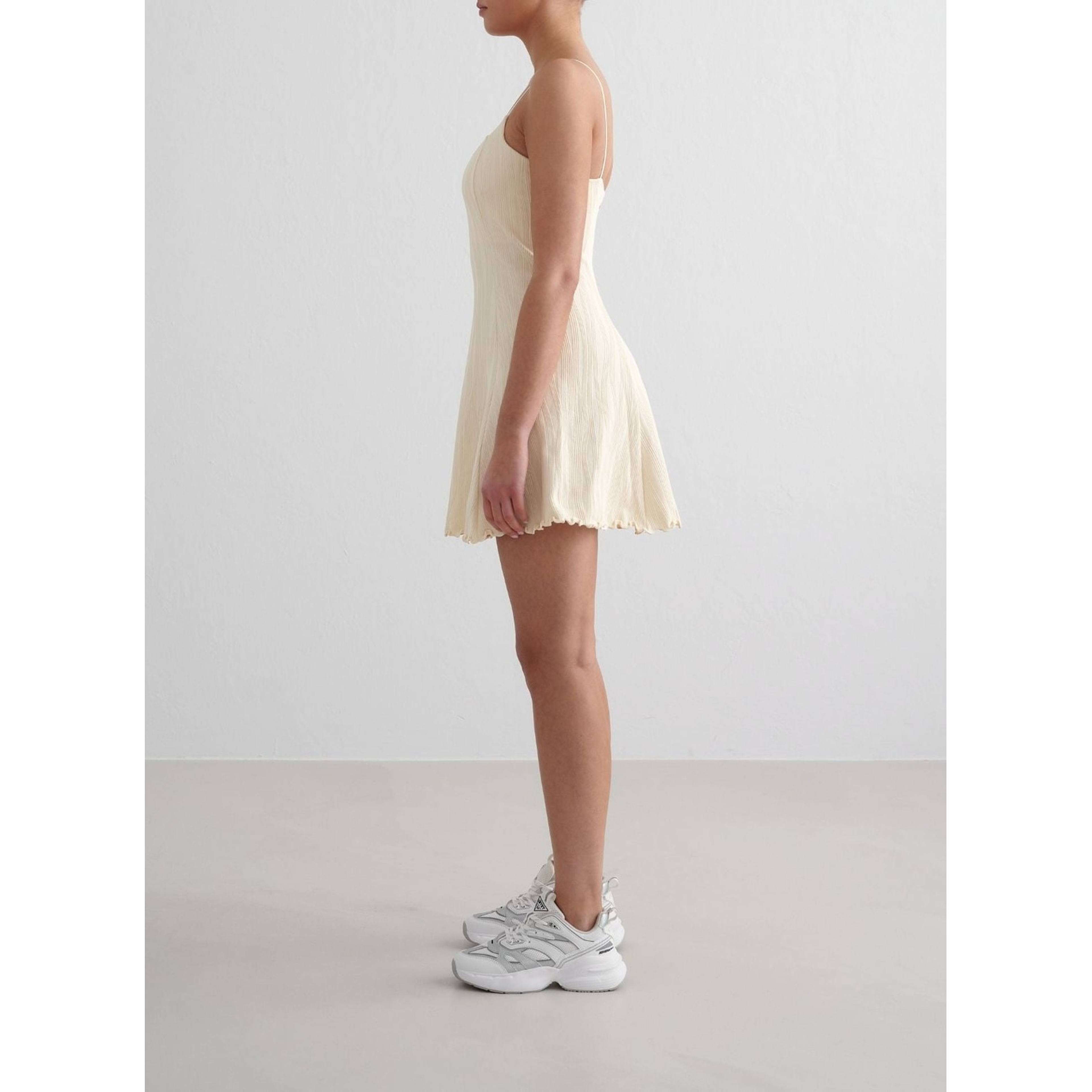 Almond White Tulip Dress