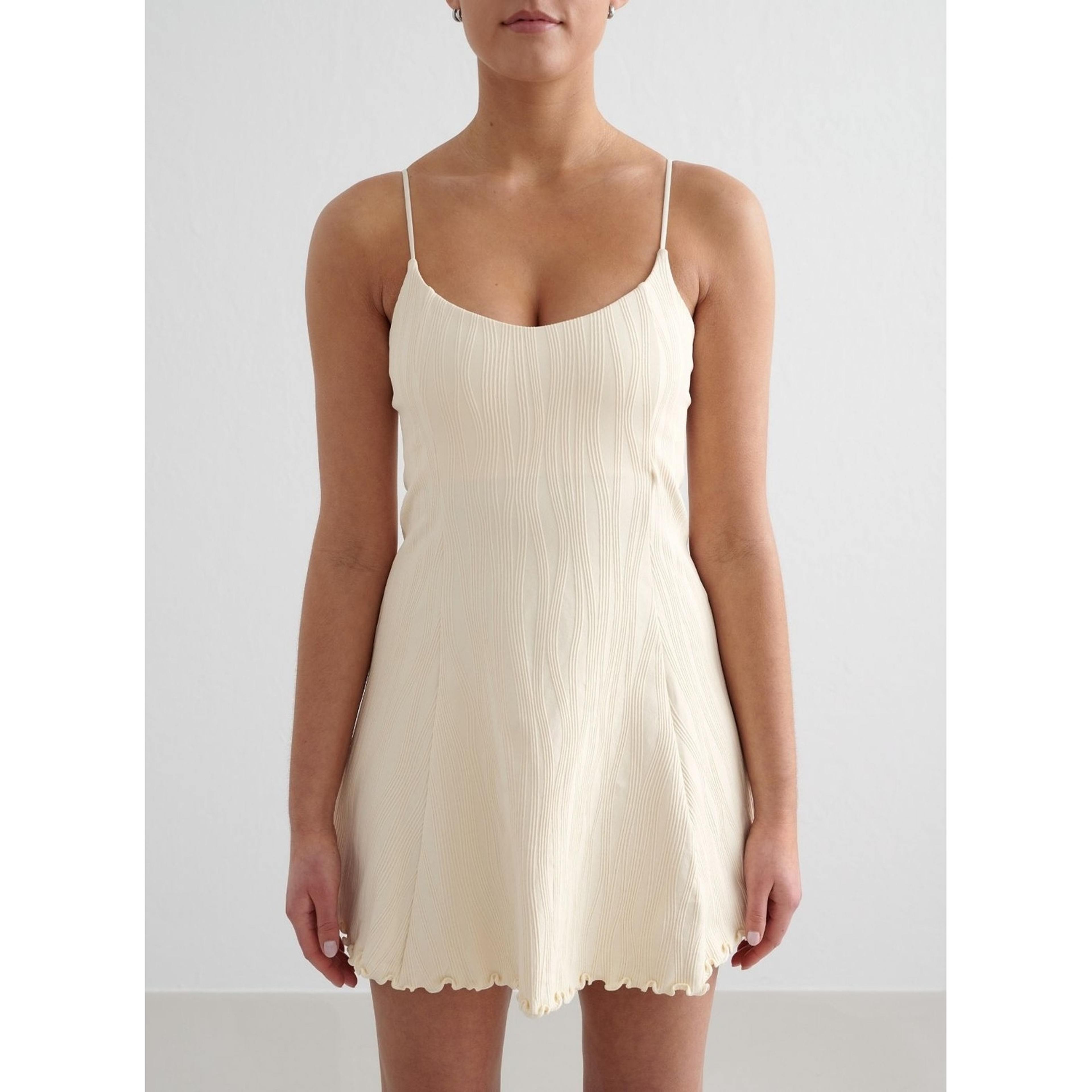 Almond White Tulip Dress