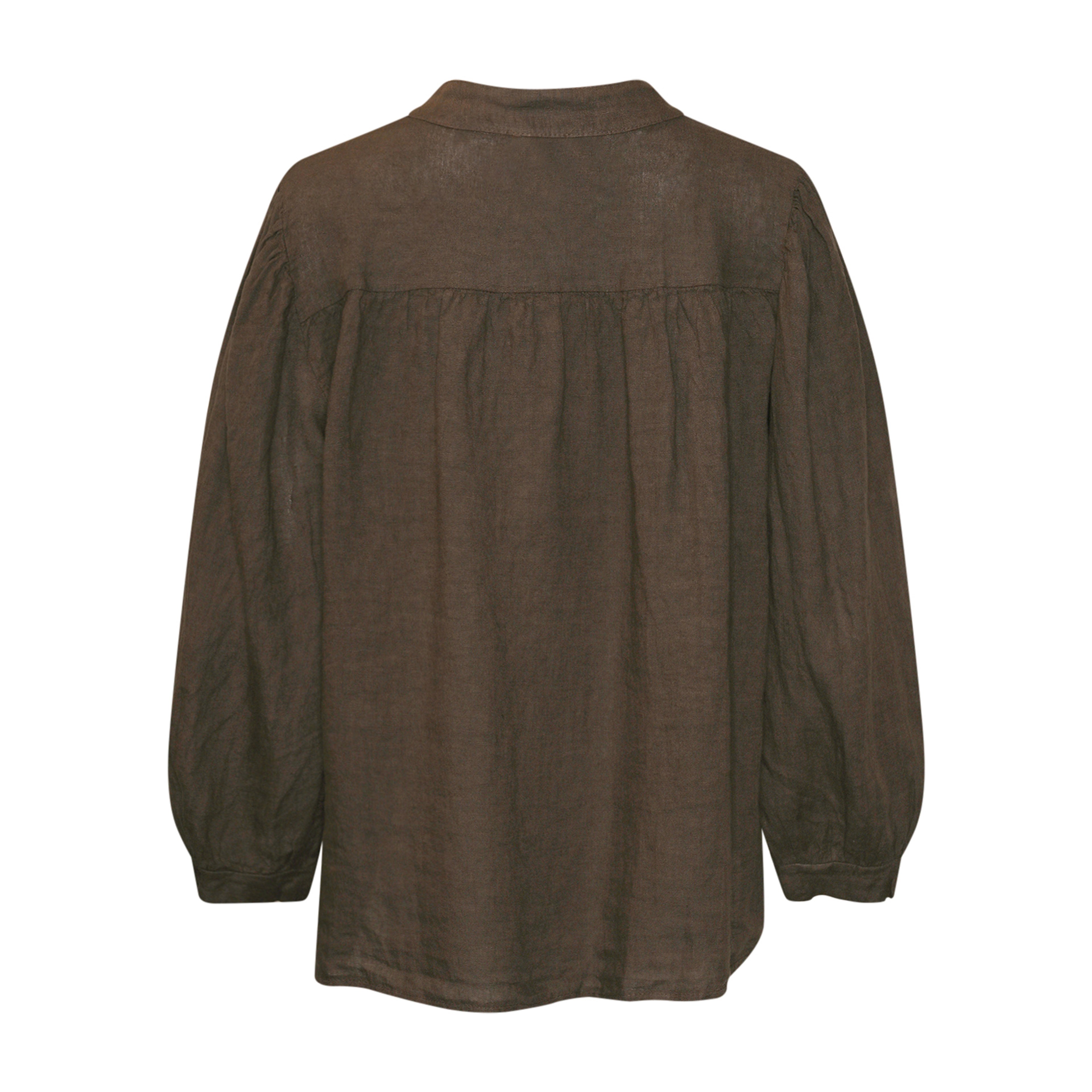 Ivana, Blouse, Linen - Mocca