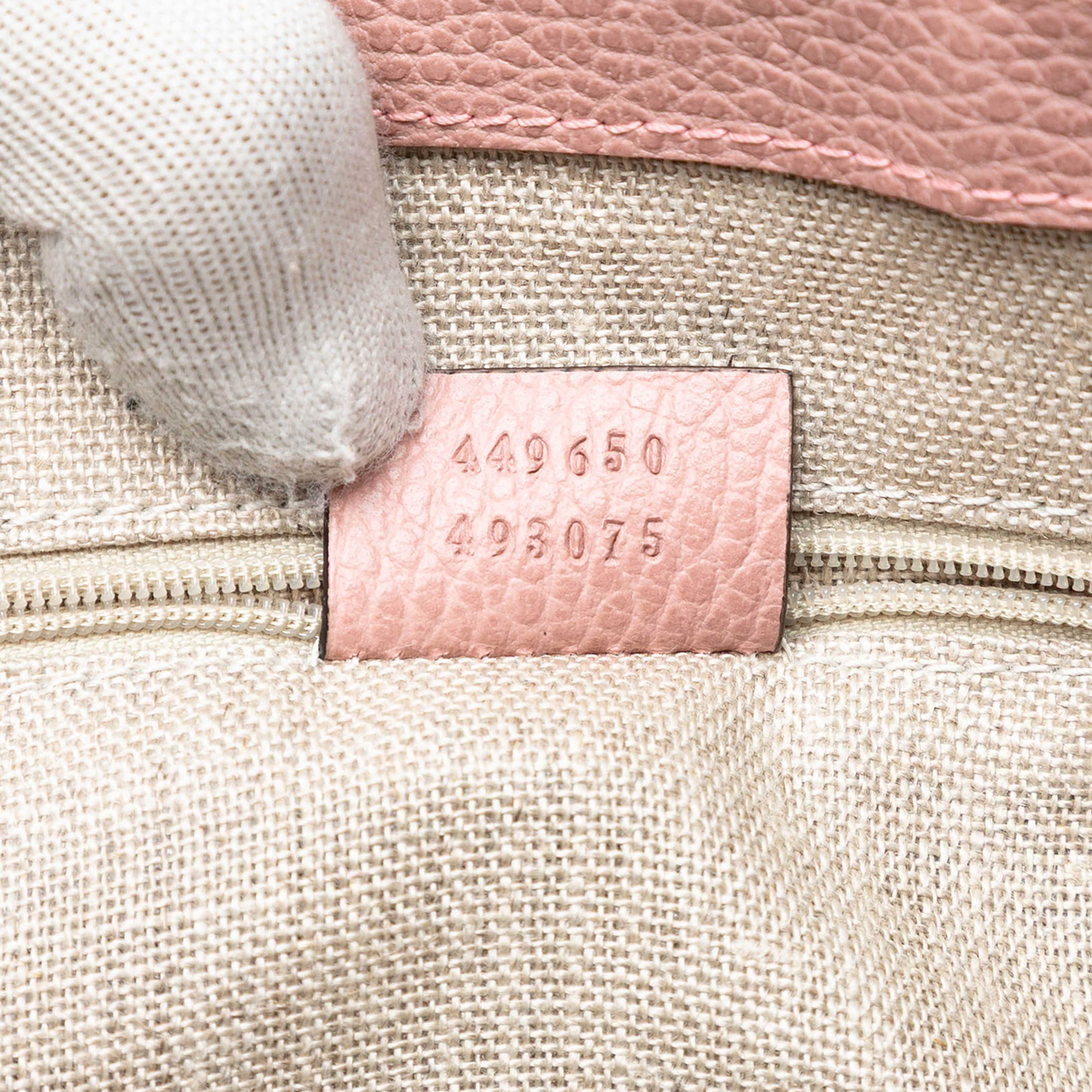 Gucci Dollar Calfskin Gg Charm Satchel, från Luxclusif, i färgen pink. Klicka för att öppna bilden i stort format