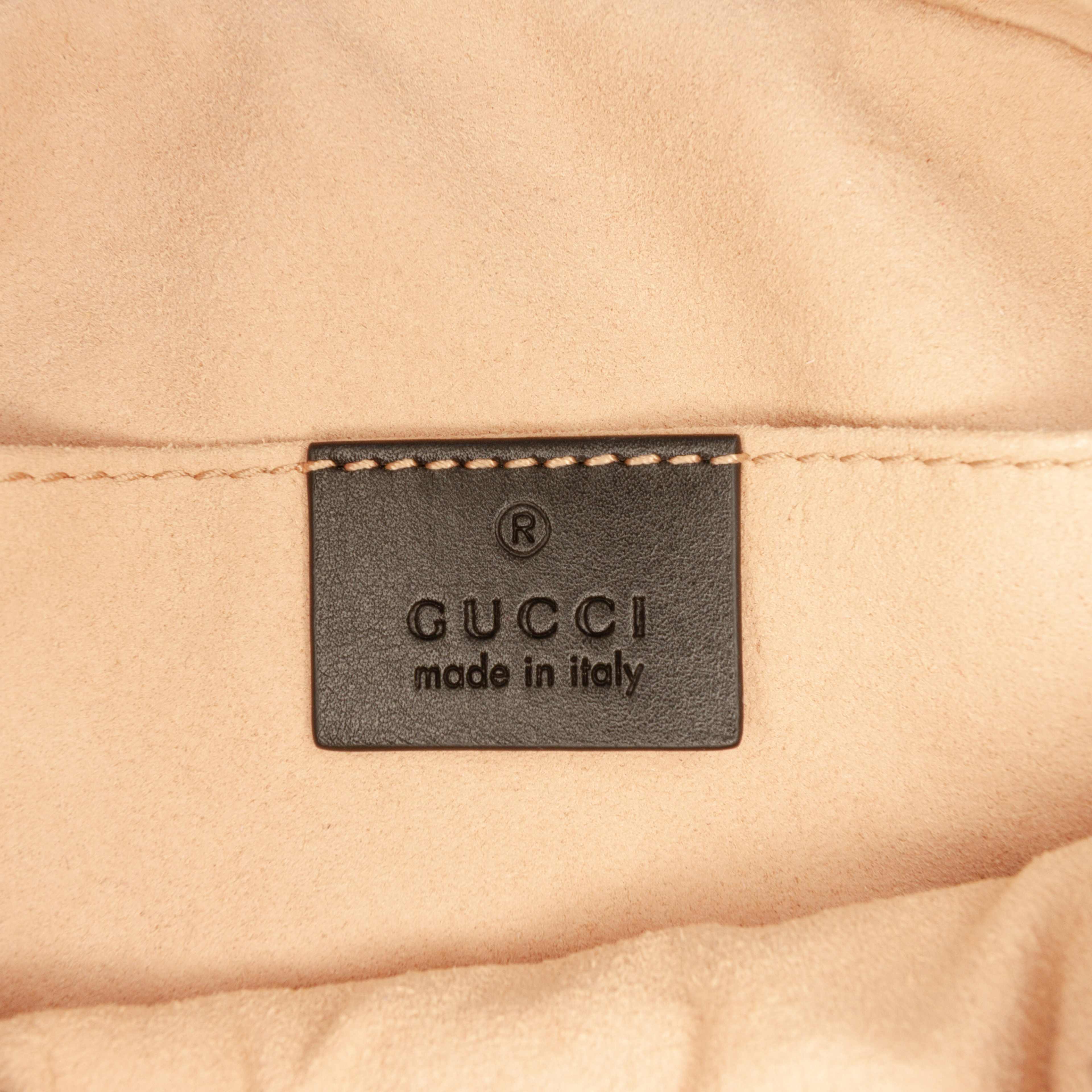 Gucci Gg Marmont Matelasse Leather Belt Bag, från Luxclusif, i färgen black. Klicka för att öppna bilden i stort format