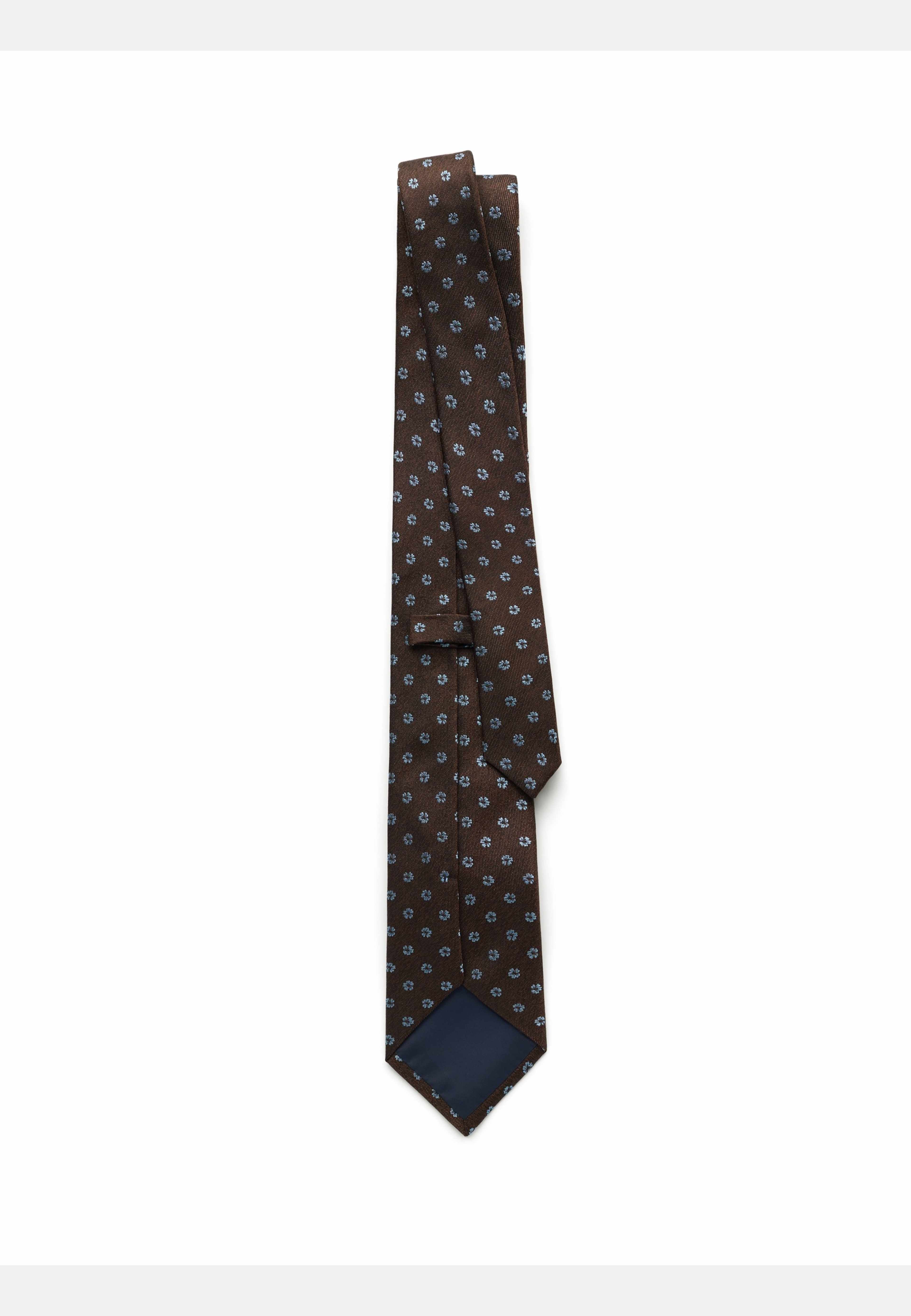 Silk Woven Floral Tie, från John Henric, i färgen brown. Klicka för att öppna bilden i stort format