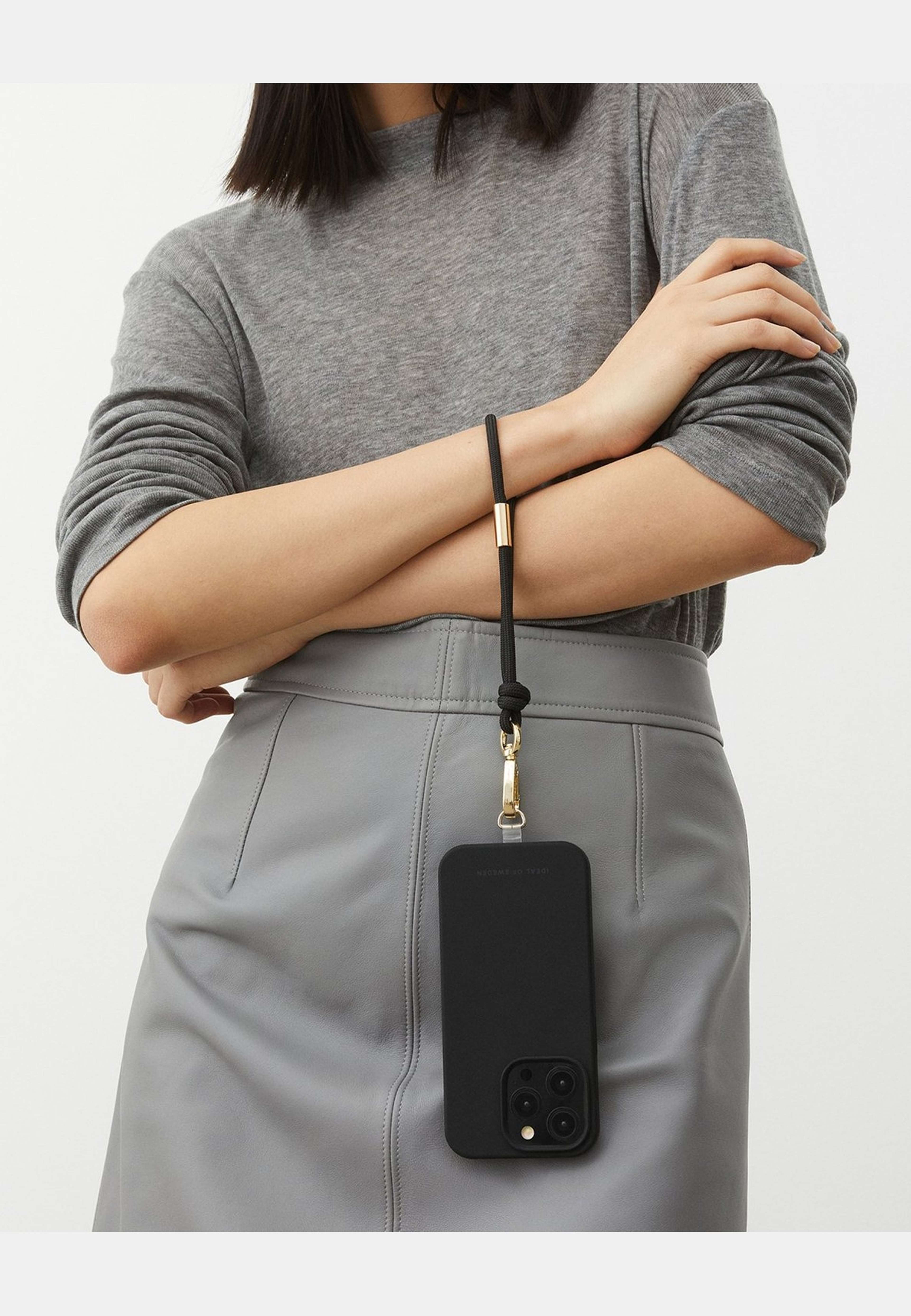 Cord Phone Wristlet Black