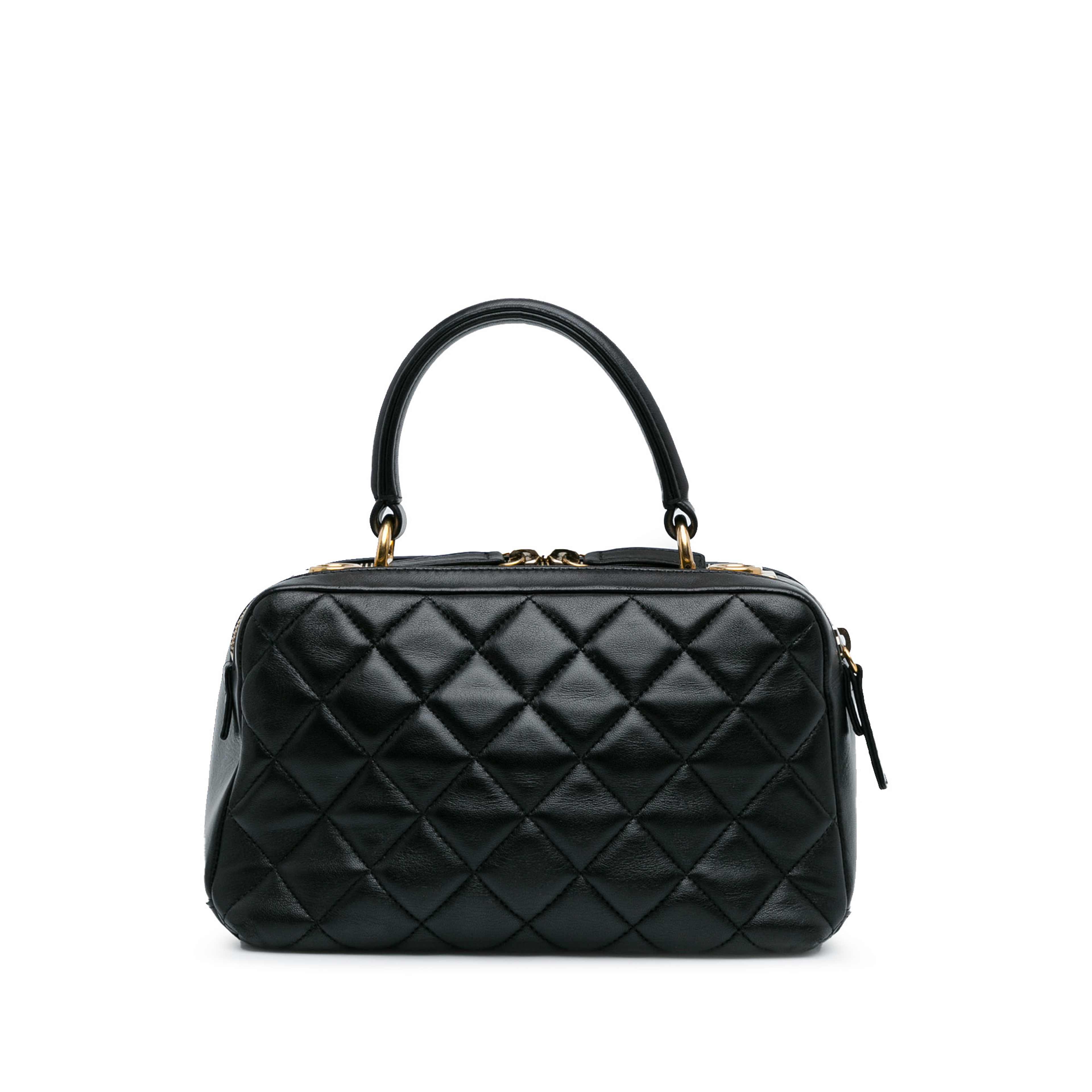 Chanel Medium Lambskin Trendy Cc Bowling Bag