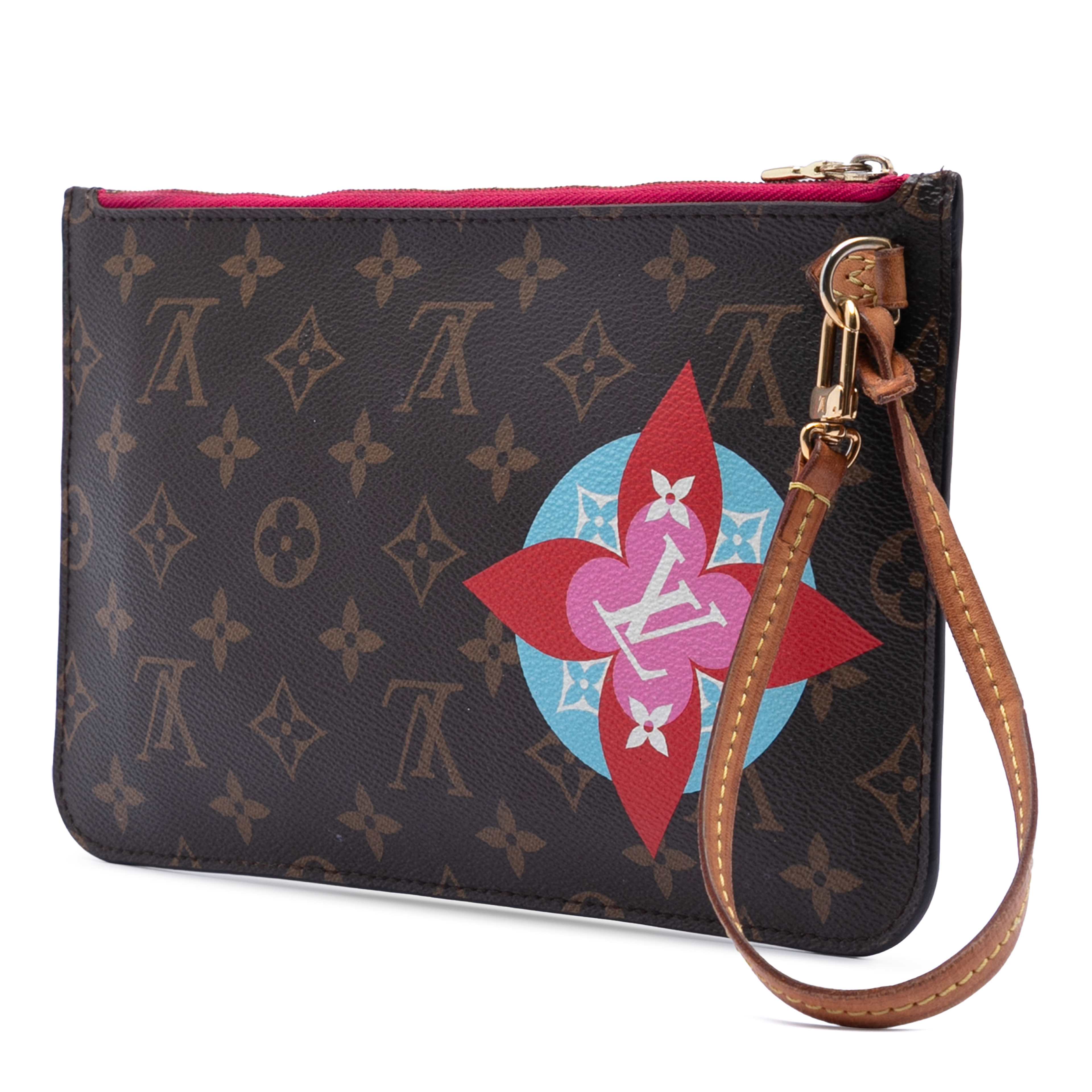 Louis Vuitton Monogram Patches Neverfull Mm Pouch, från Luxclusif, i färgen brown. Klicka för att öppna bilden i stort format