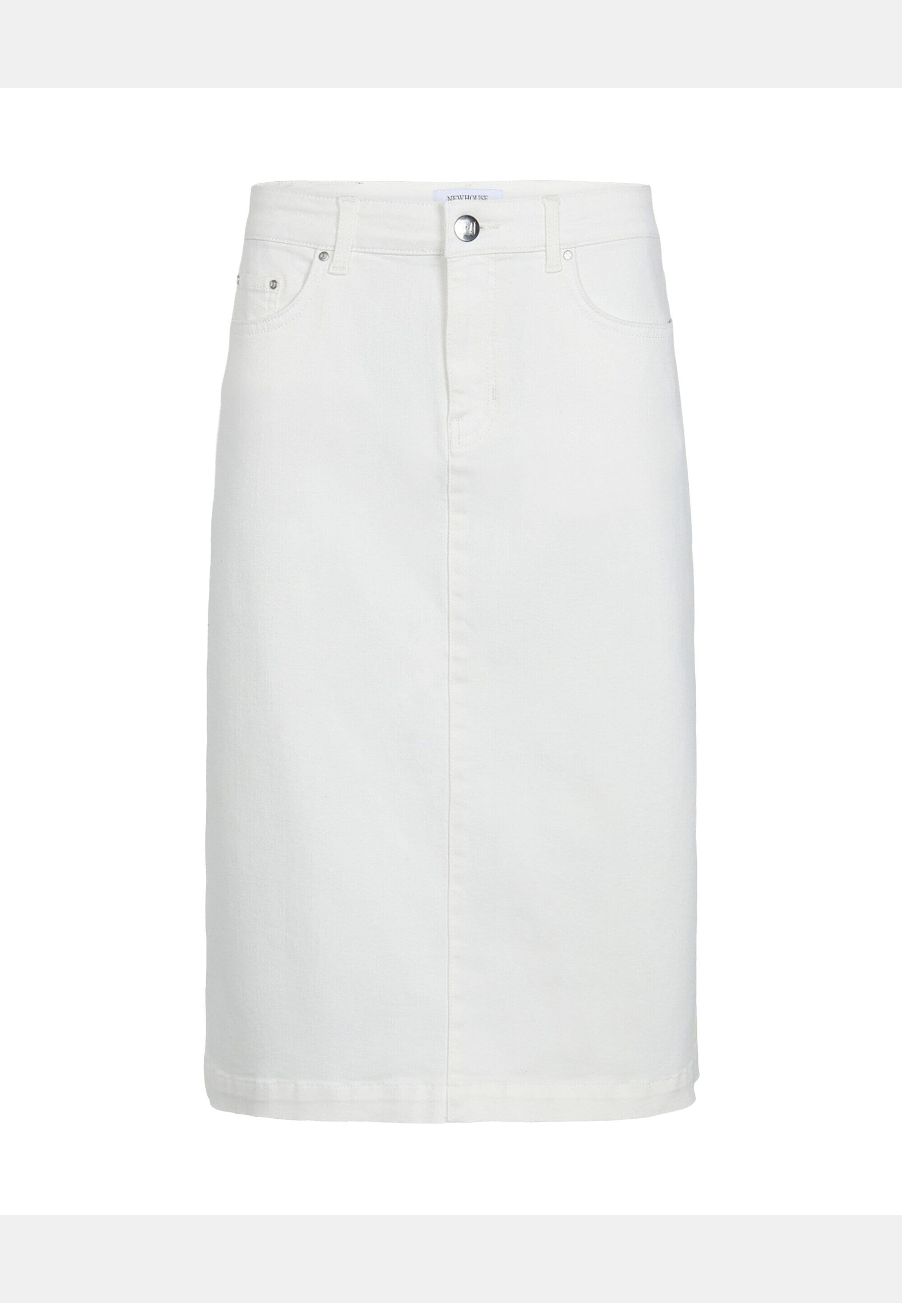 Isola Denim Skirt, från Newhouse, i färgen offwhite. Klicka för att öppna bilden i stort format