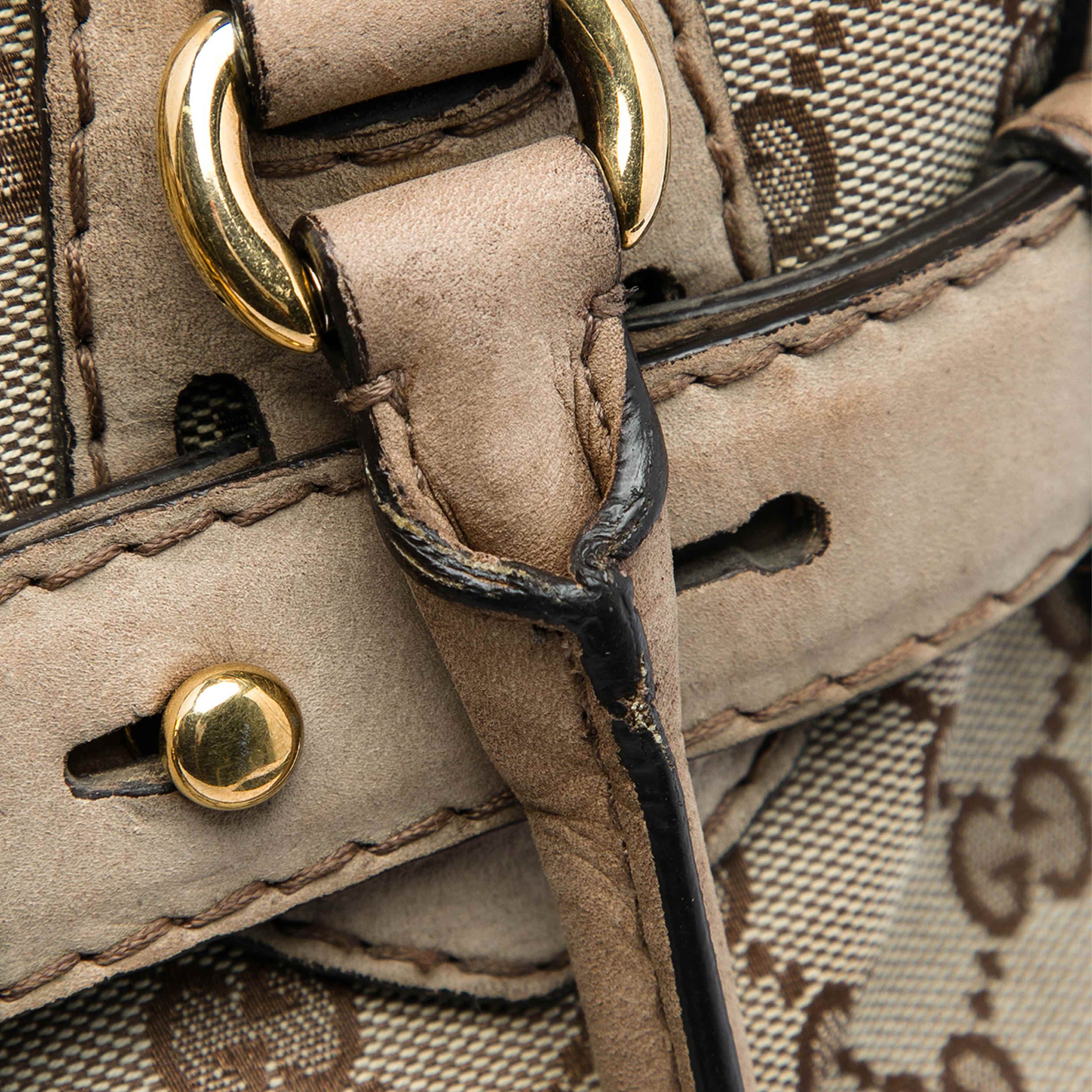 Gucci Gg Canvas Running Tote, från Luxclusif, i färgen beige. Klicka för att öppna bilden i stort format