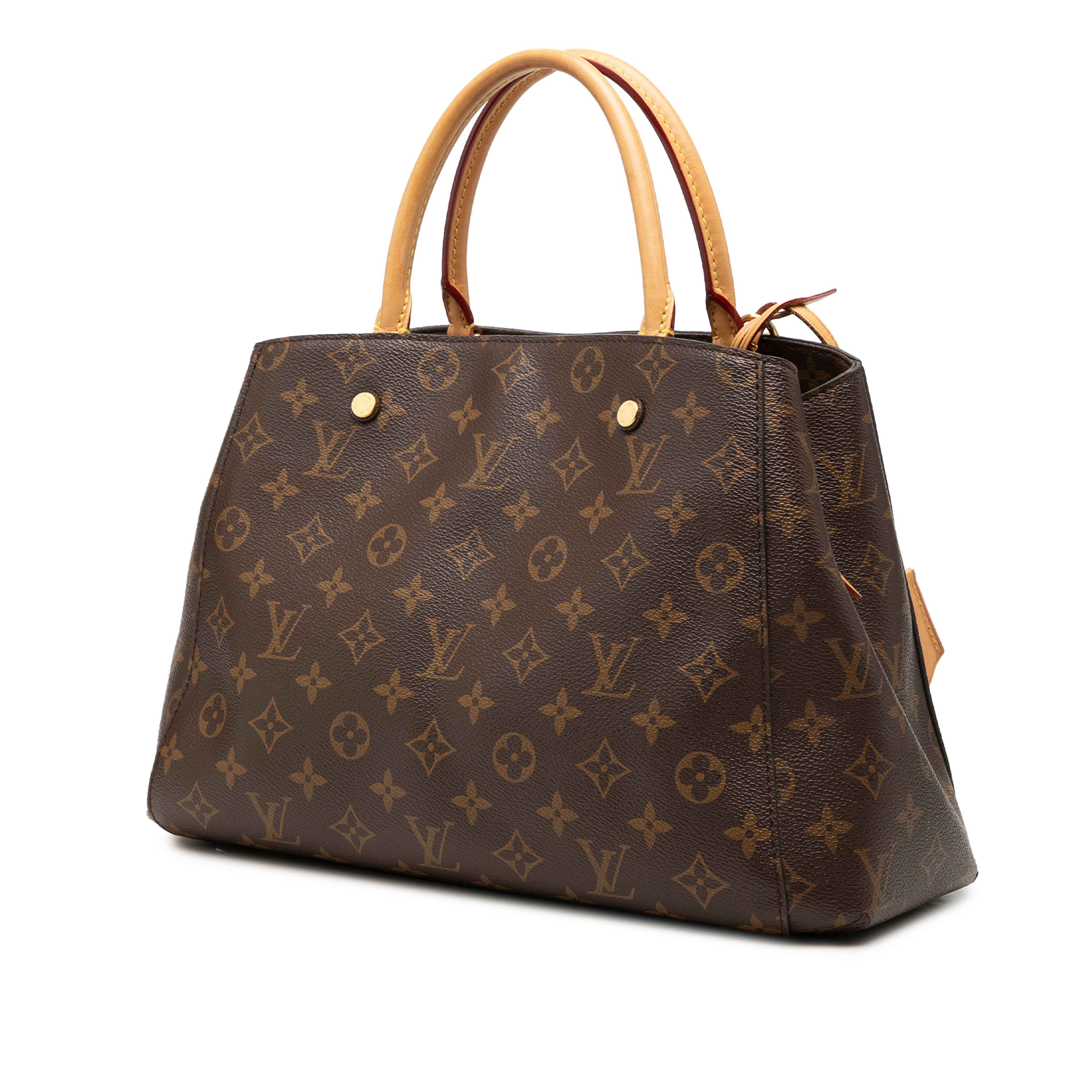 Louis Vuitton Monogram Montaigne Mm, från Luxclusif, i färgen brun. Klicka för att öppna bilden i stort format