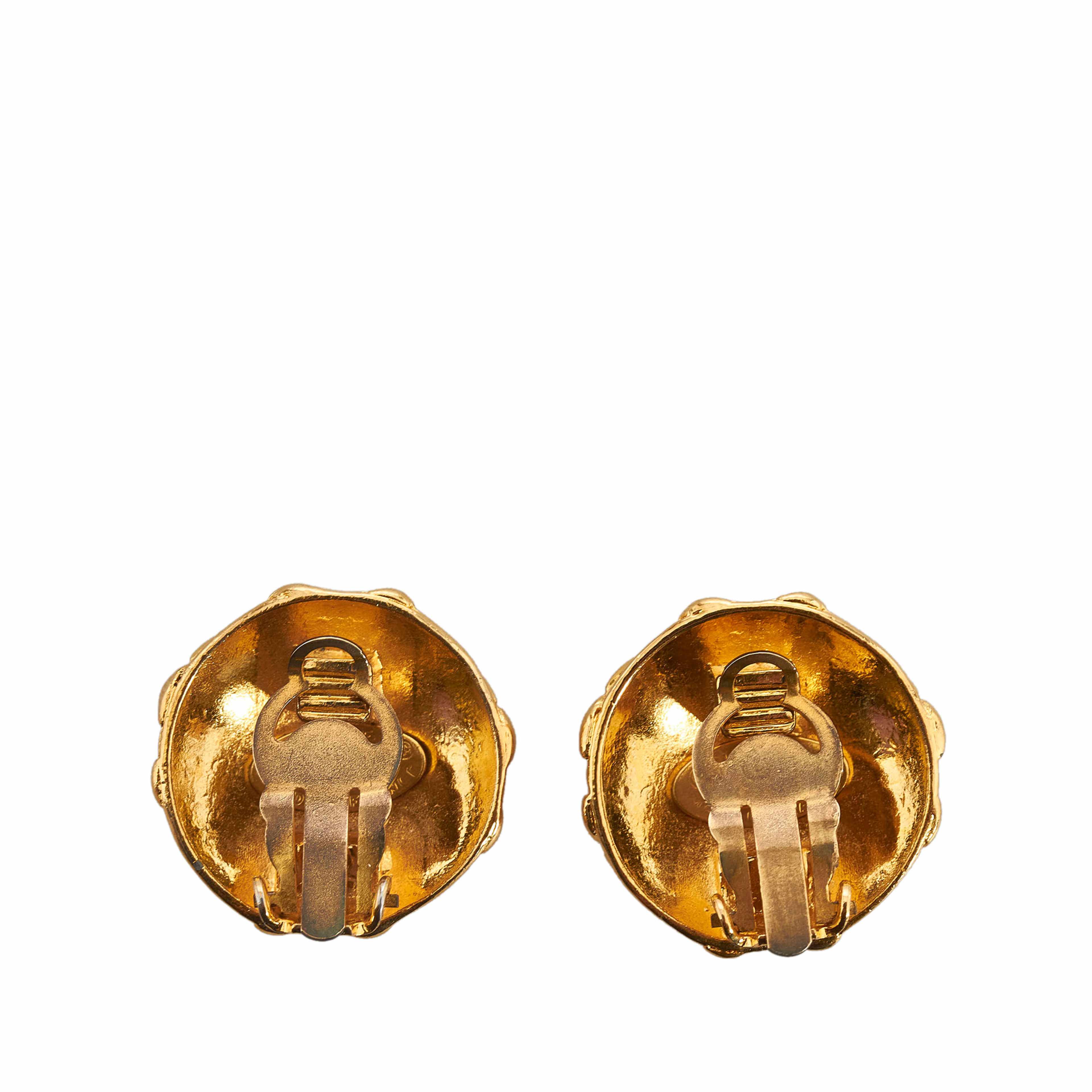 Chanel Cc Clip-on Earrings