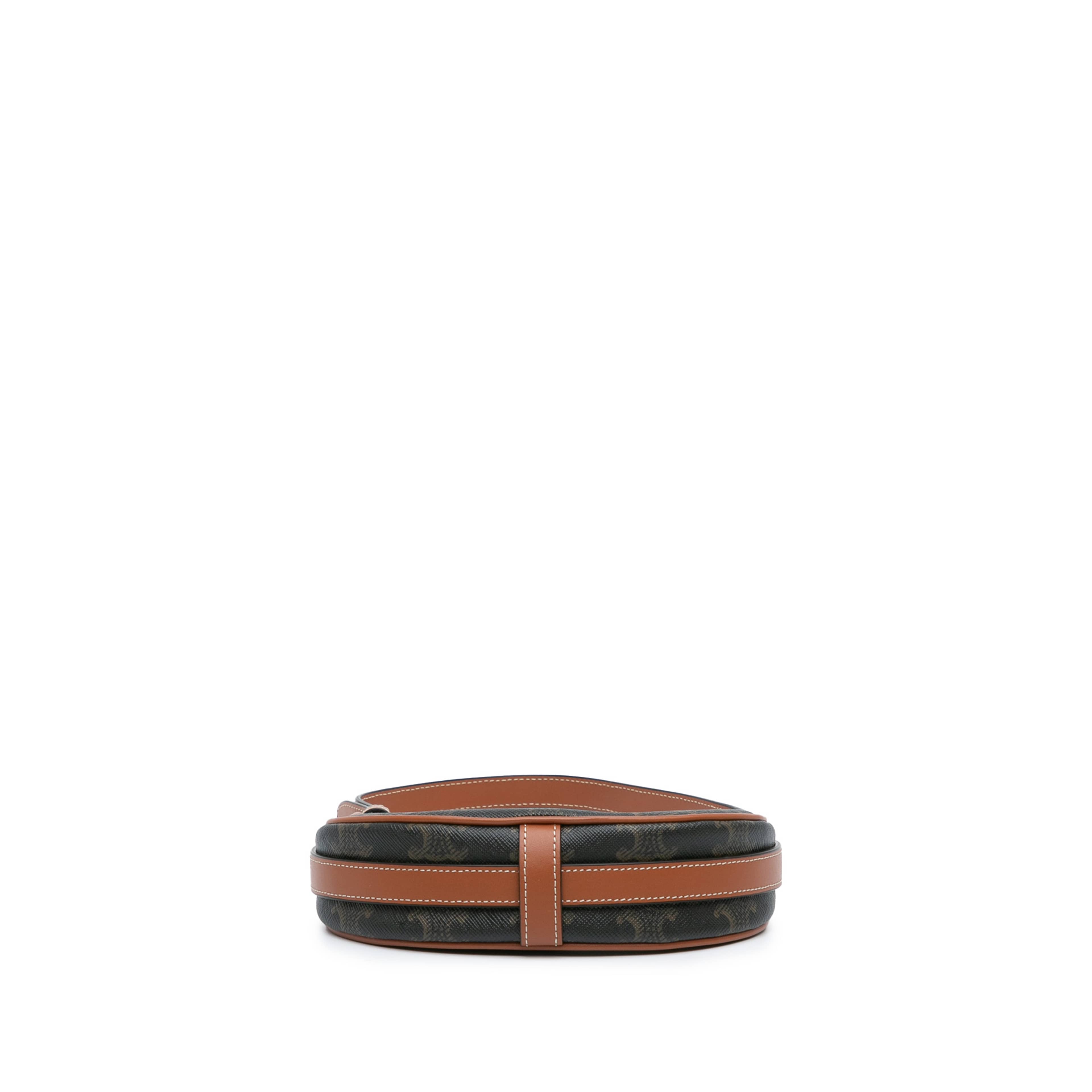 Celine Mini Triomphe Coated Canvas Ava Shoulder Bag