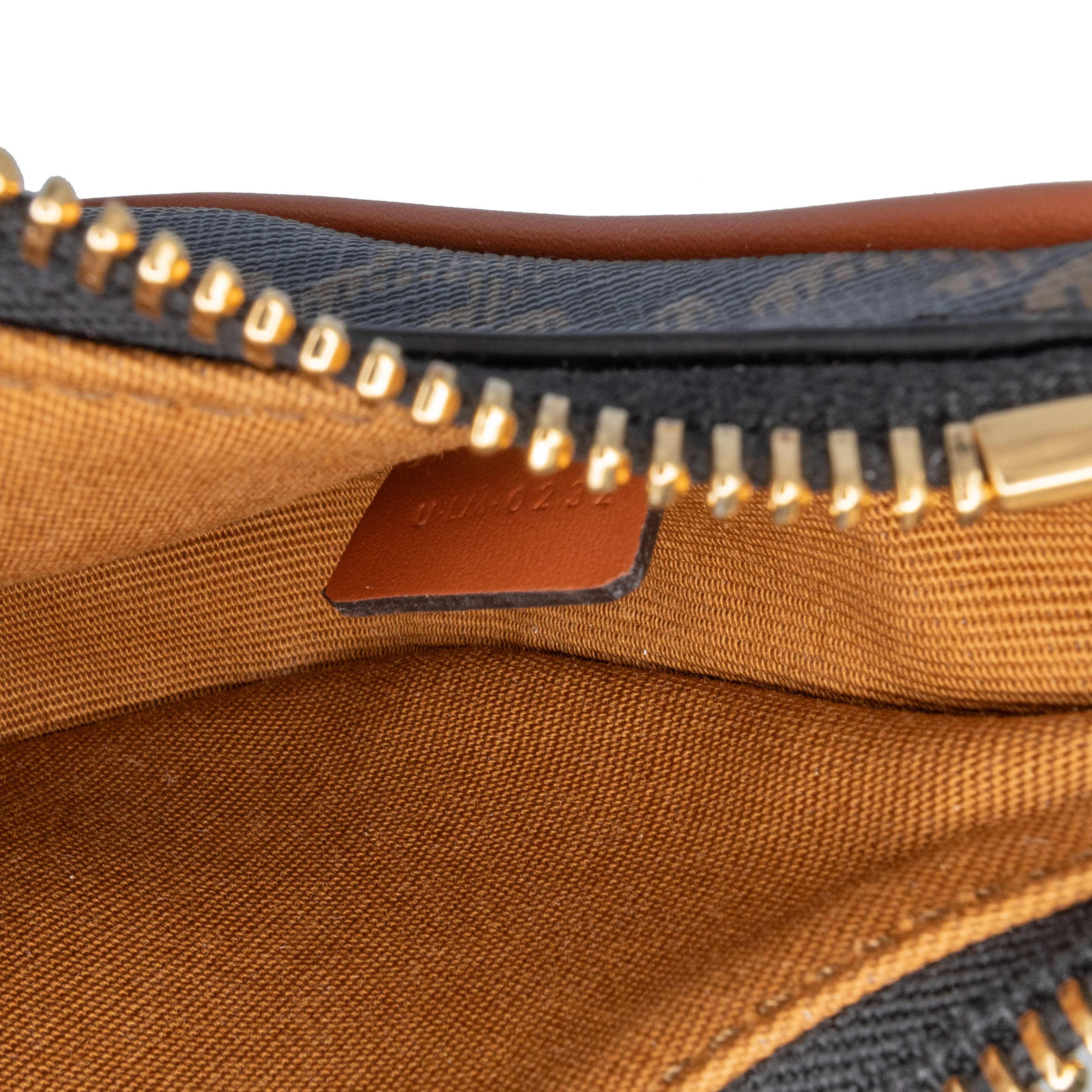 Celine Mini Triomphe Coated Canvas Ava Shoulder Bag