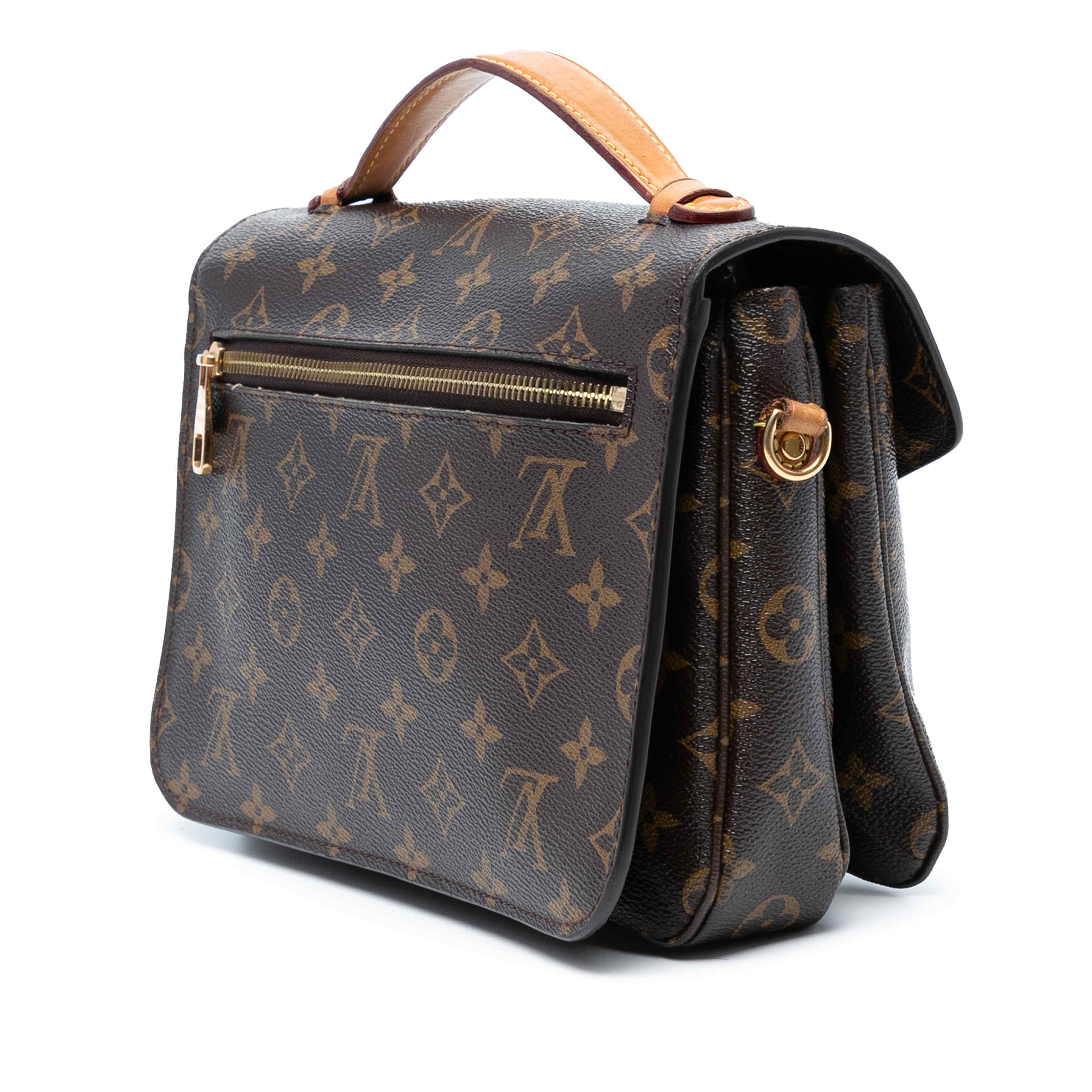 Louis Vuitton Monogram Pochette Metis, från Luxclusif, i färgen brown. Klicka för att öppna bilden i stort format