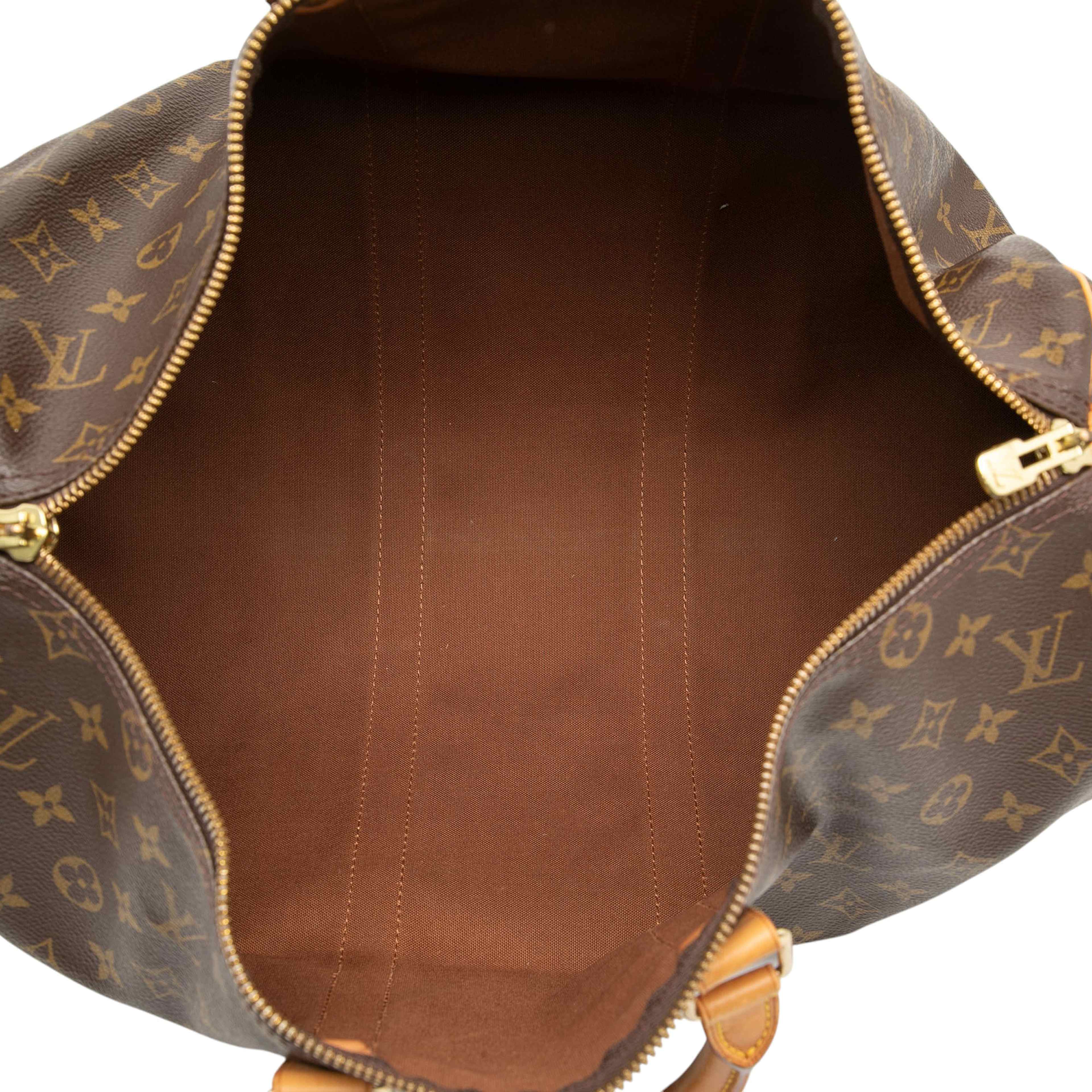 Louis Vuitton Monogram Keepall 45, från Luxclusif, i färgen brown. Klicka för att öppna bilden i stort format