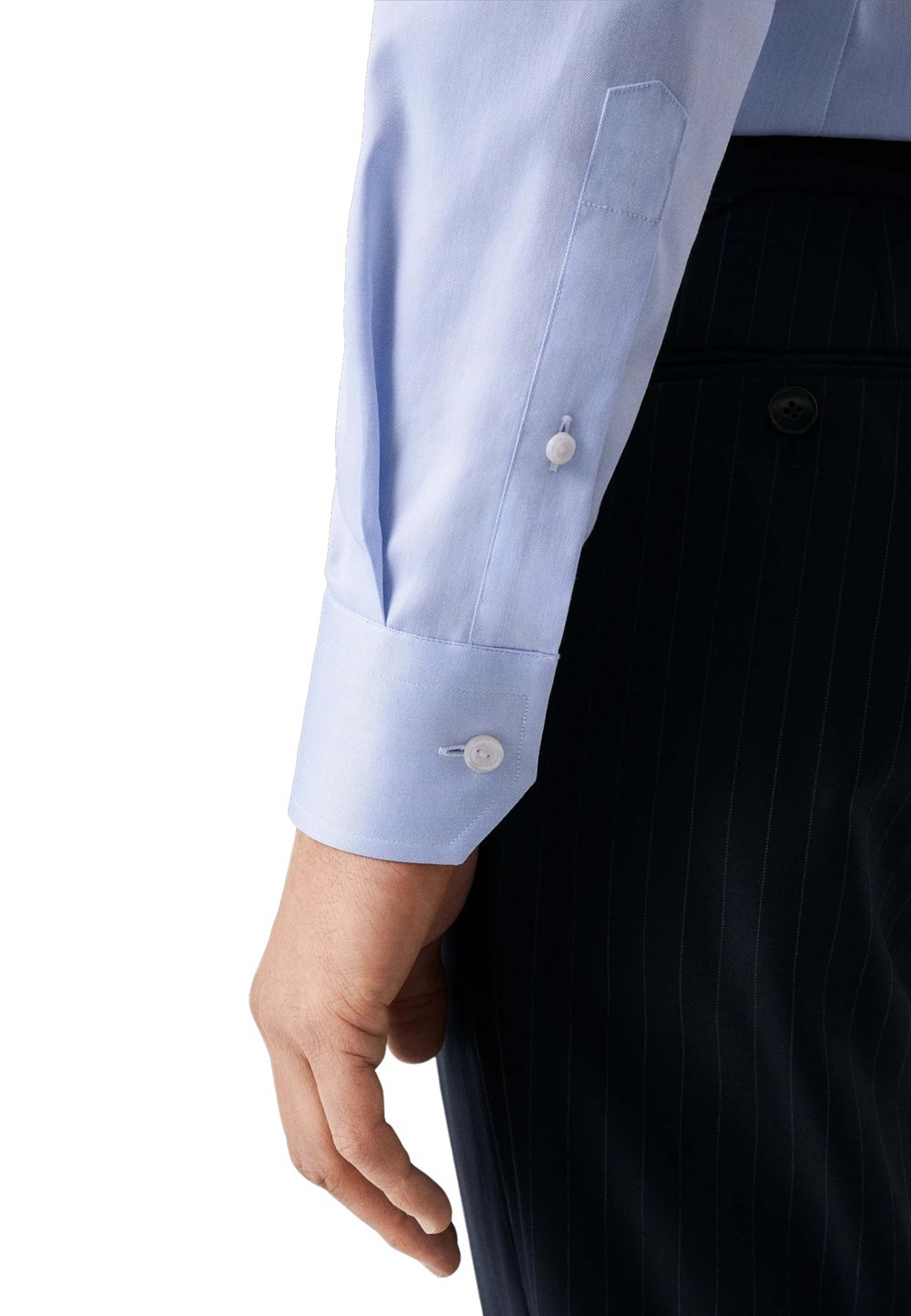 Signature Twill-skjorta Super Slim Fit, Cut Away-krage