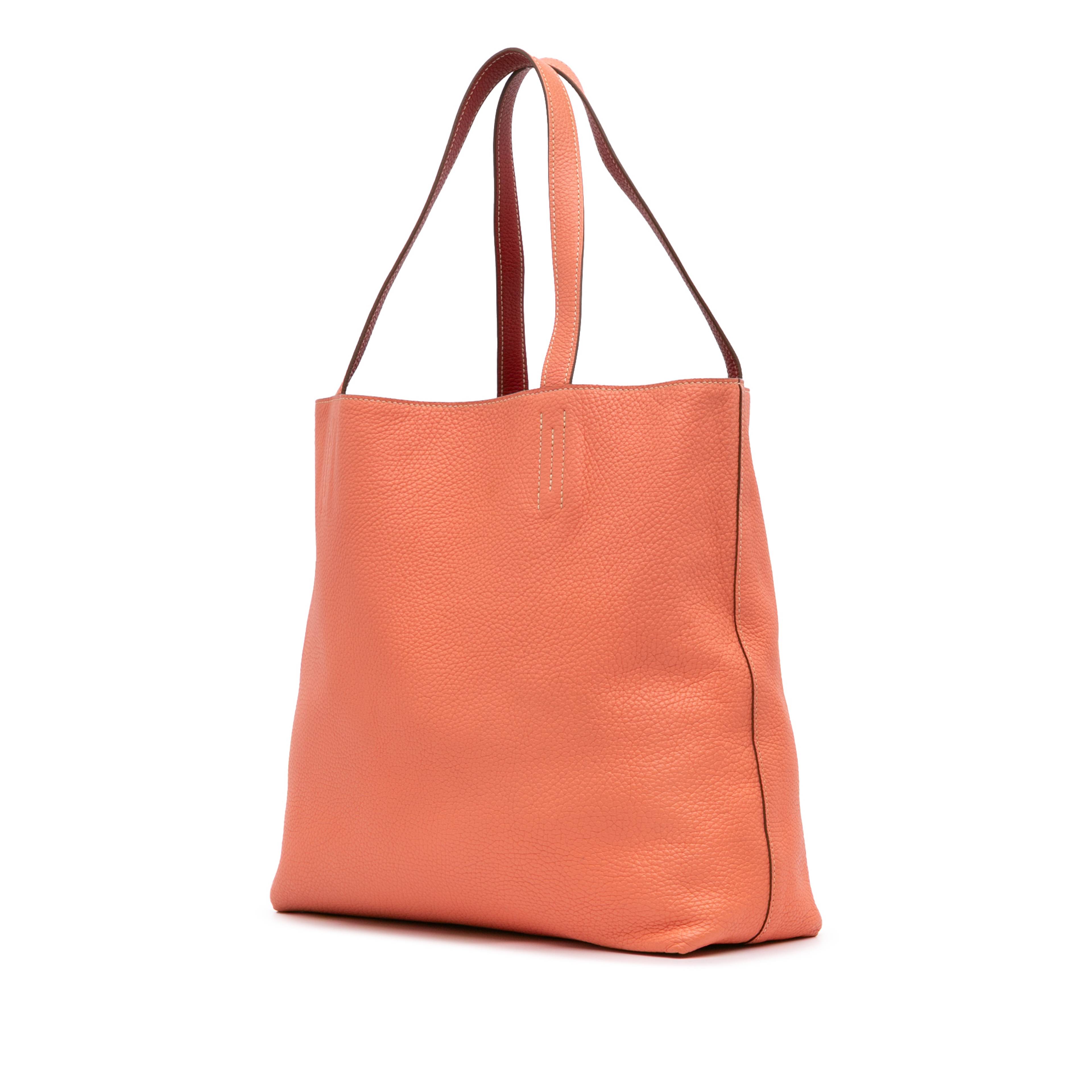 Hermès Clemence Double Sens 36, från Luxclusif, i färgen rosa. Klicka för att öppna bilden i stort format
