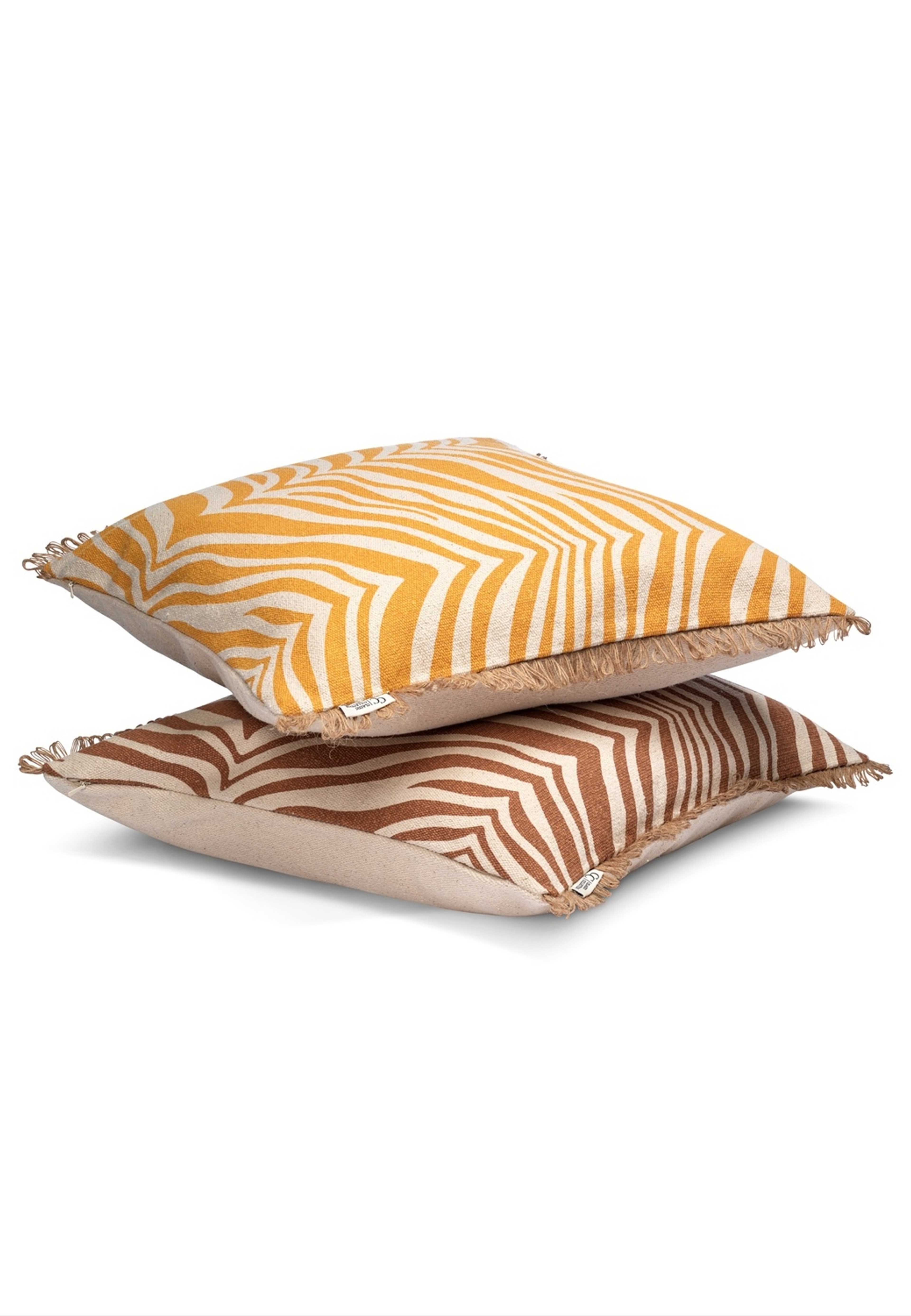 Kudde Zebra 50x50cm, från Classic Collection, i färgen gul. Klicka för att öppna bilden i stort format