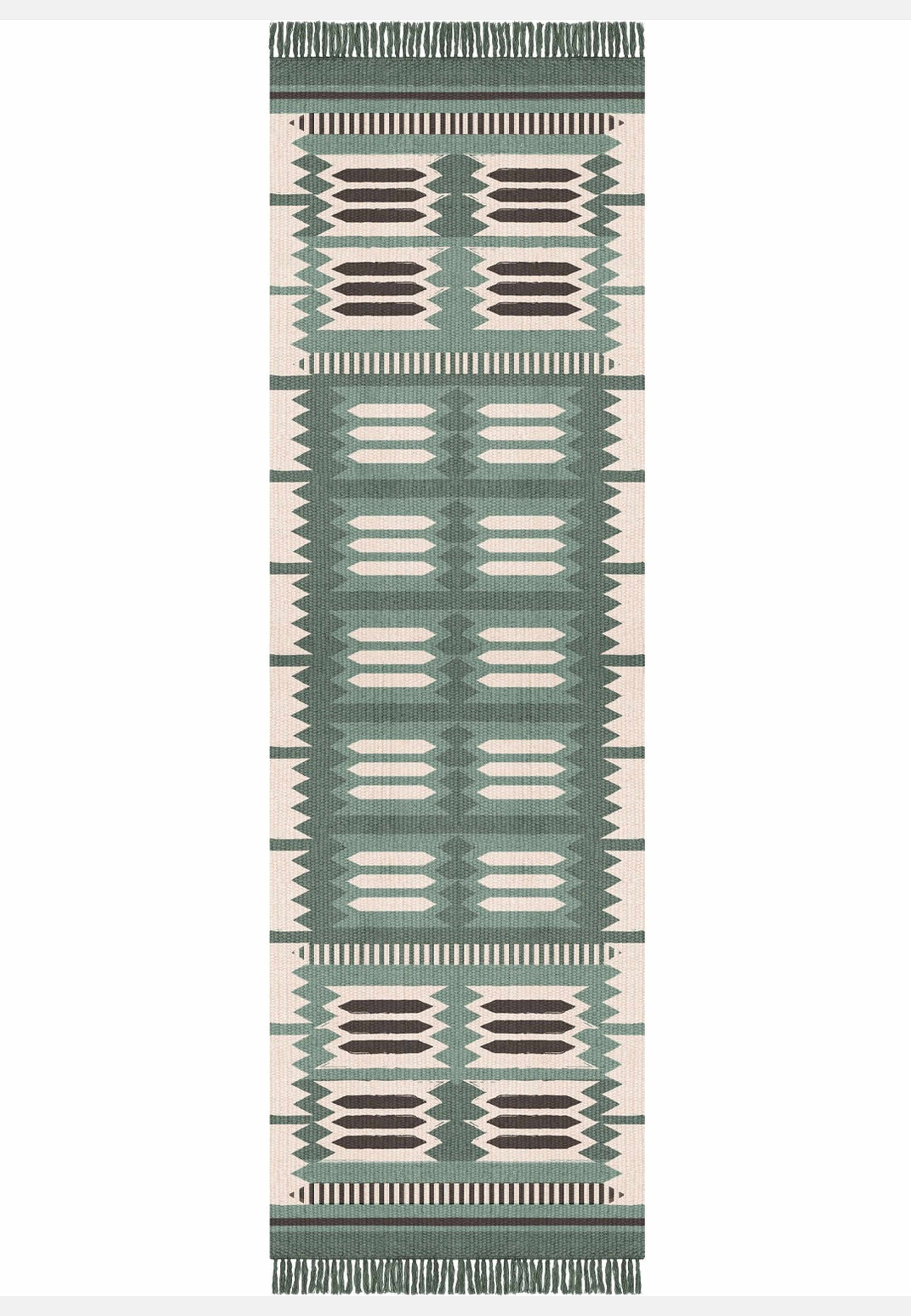Röllakan Ullmatta 250x350 cm, från Layered, i färgen grön.