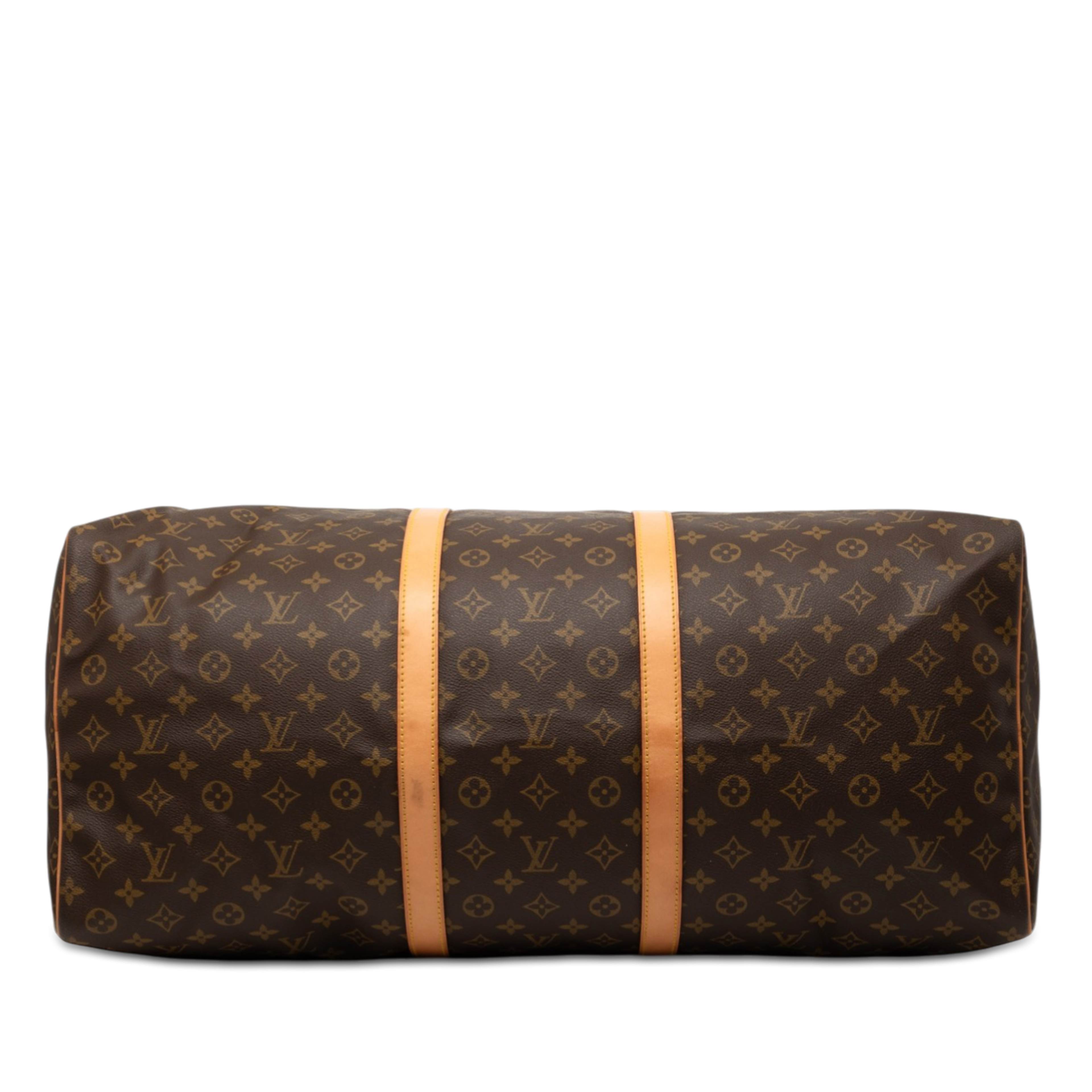 Louis Vuitton Monogram Keepall 60, från Luxclusif, i färgen brown. Klicka för att öppna bilden i stort format