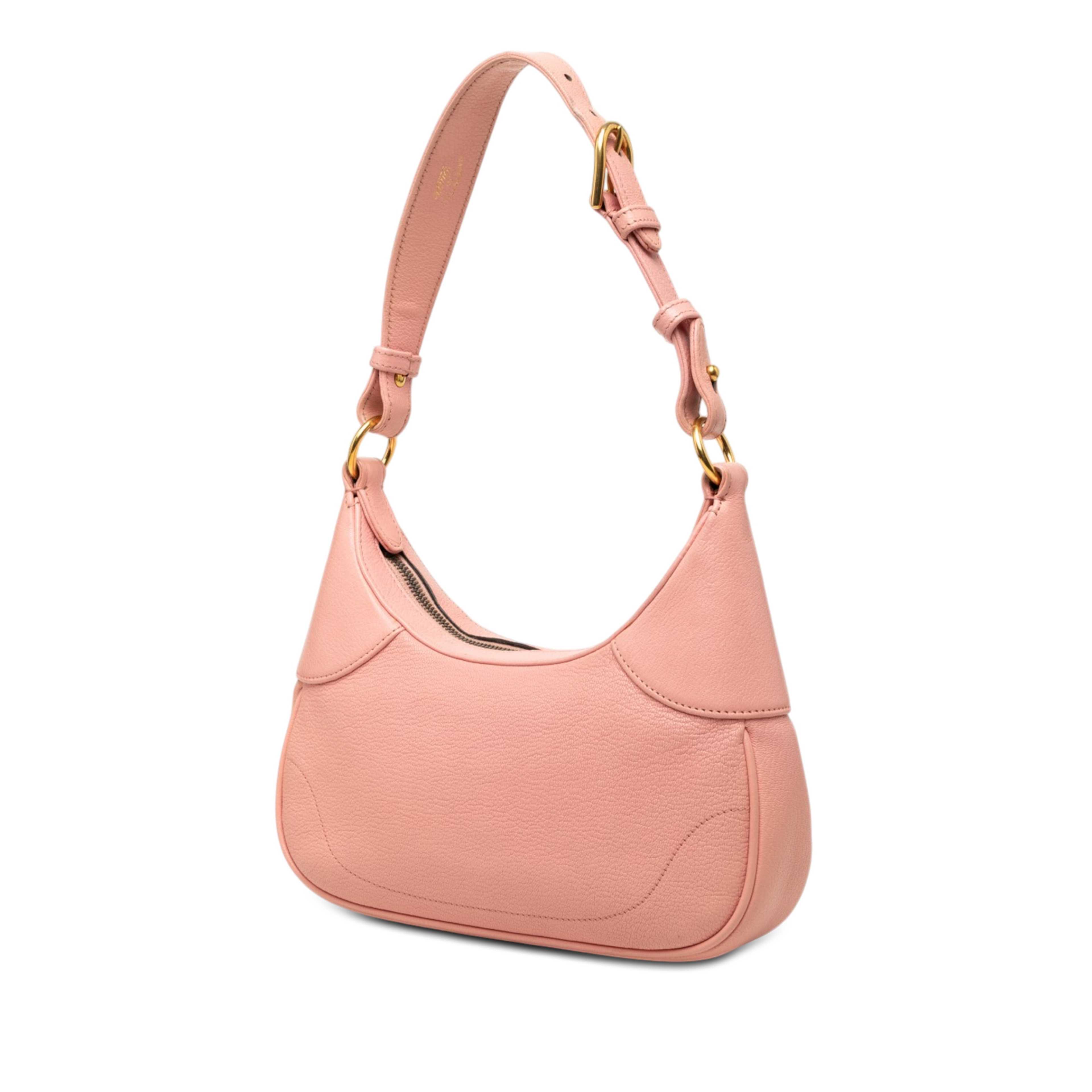 Gucci Small Calfskin Aphrodite Satchel, från Luxclusif, i färgen rosa. Klicka för att öppna bilden i stort format