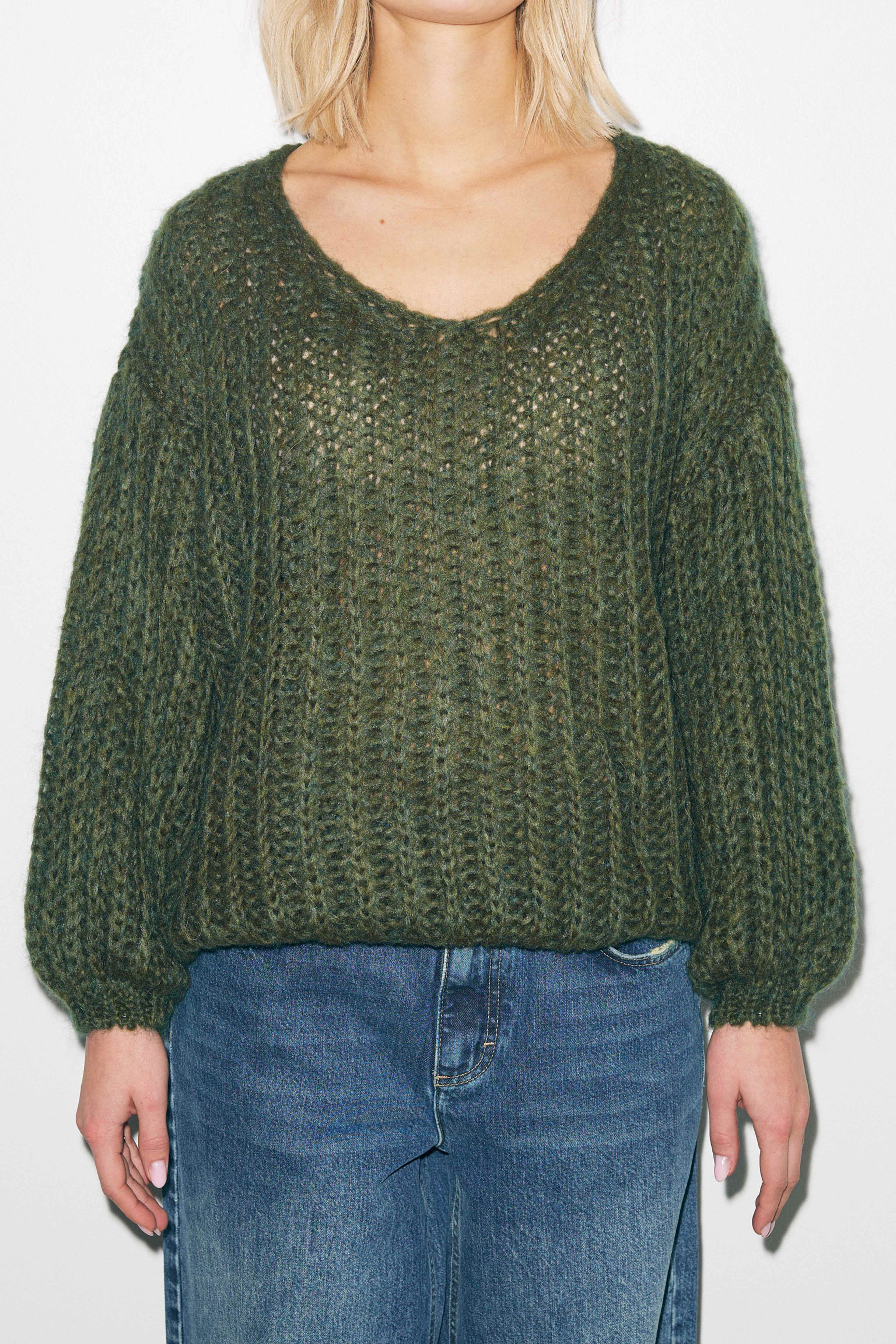 Joseph Knit Sweater - Army Green
