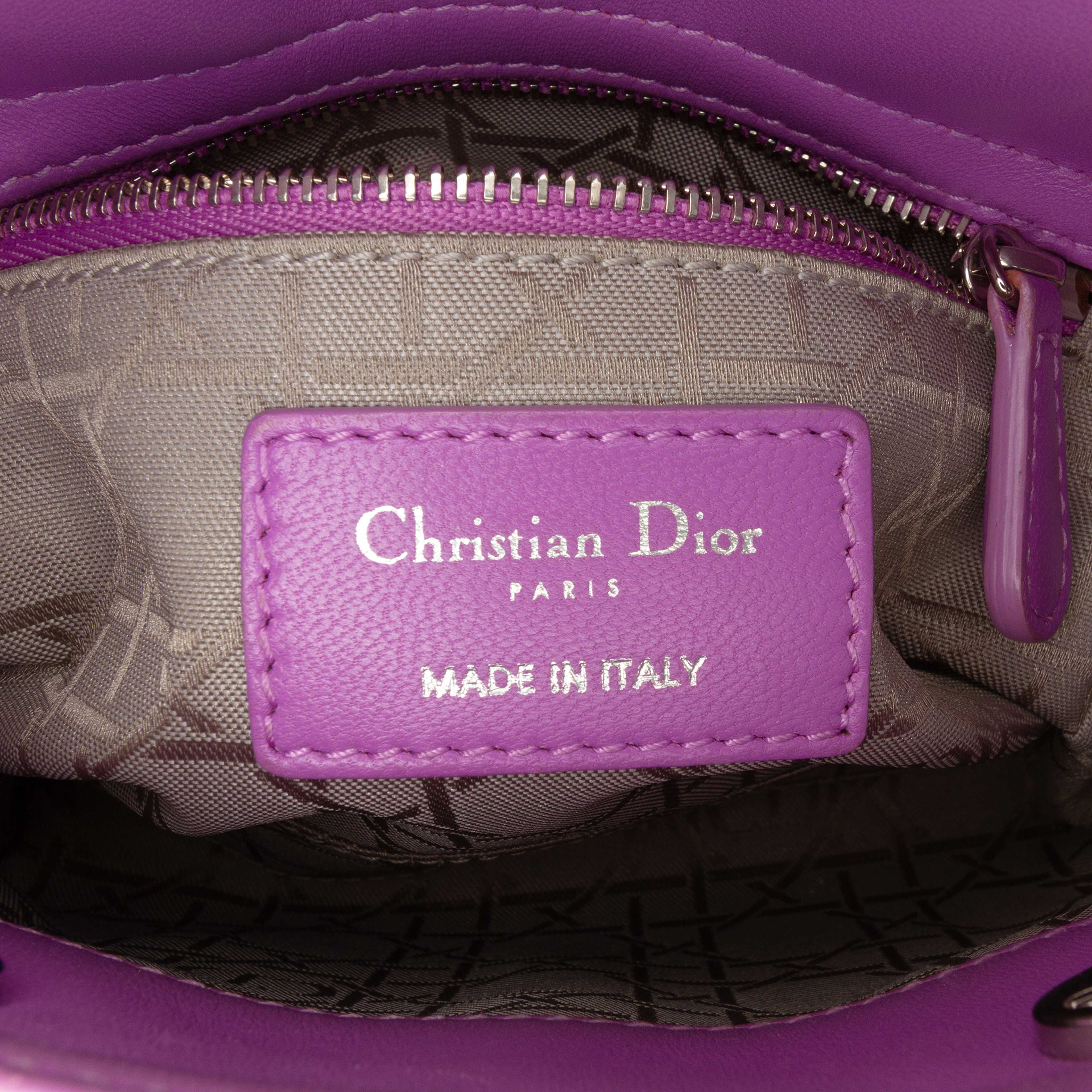 Dior Mini Lambskin Cannage Lady Dior