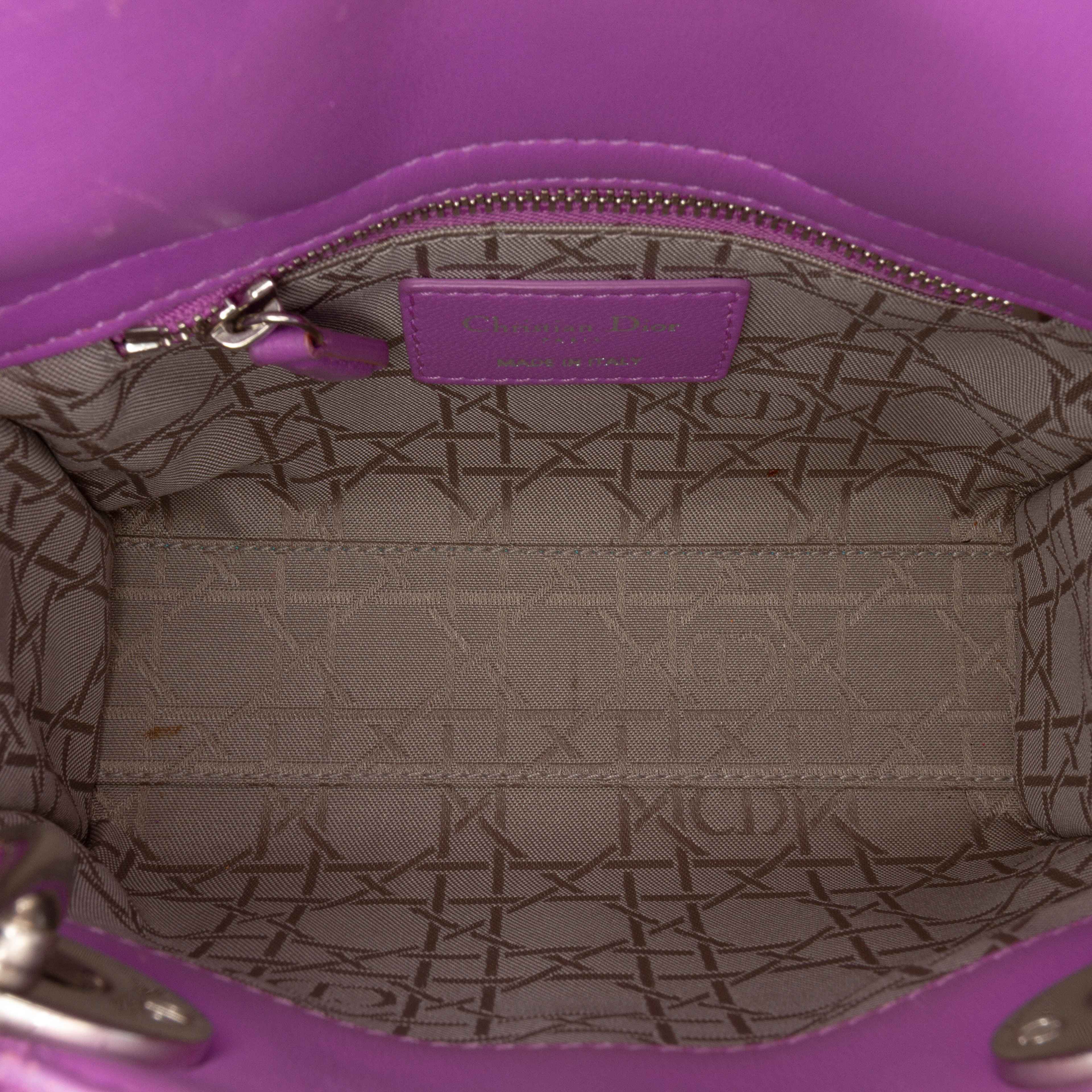 Dior Mini Lambskin Cannage Lady Dior
