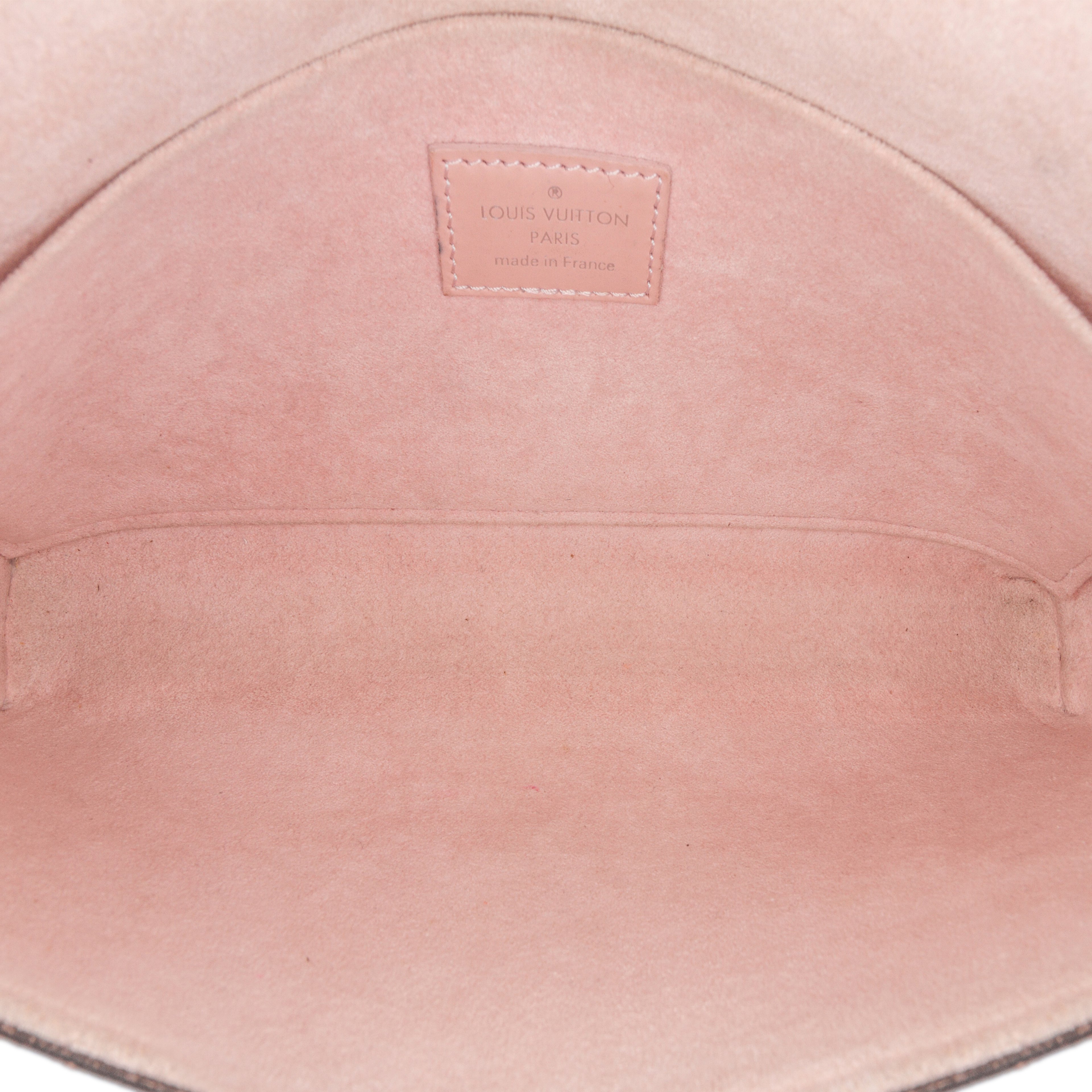 Louis Vuitton Epi Pochette Felicie, från Luxclusif, i färgen pink. Klicka för att öppna bilden i stort format