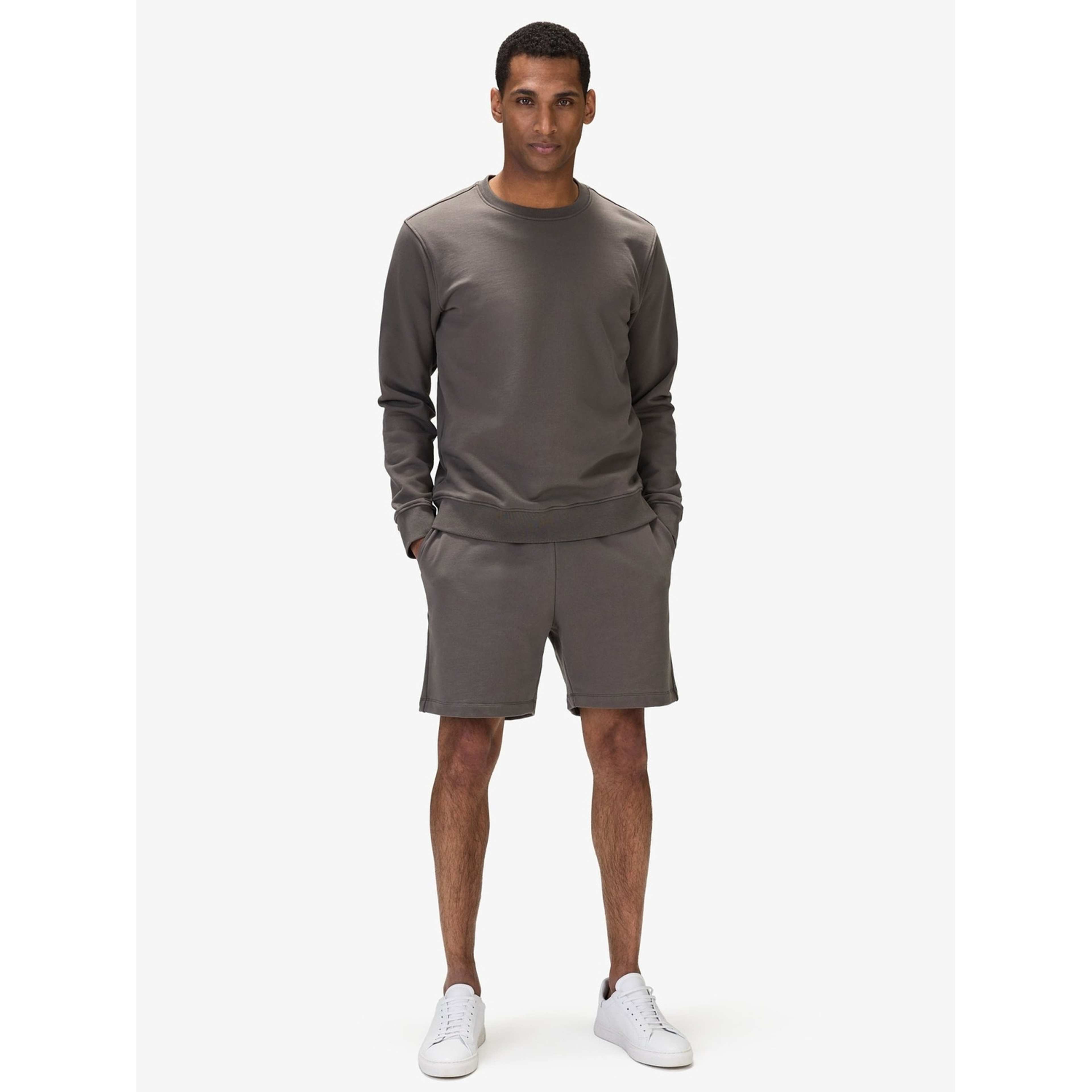 Cotton Drawstring Sweat Shorts, från John Henric, i färgen green. Klicka för att öppna bilden i stort format