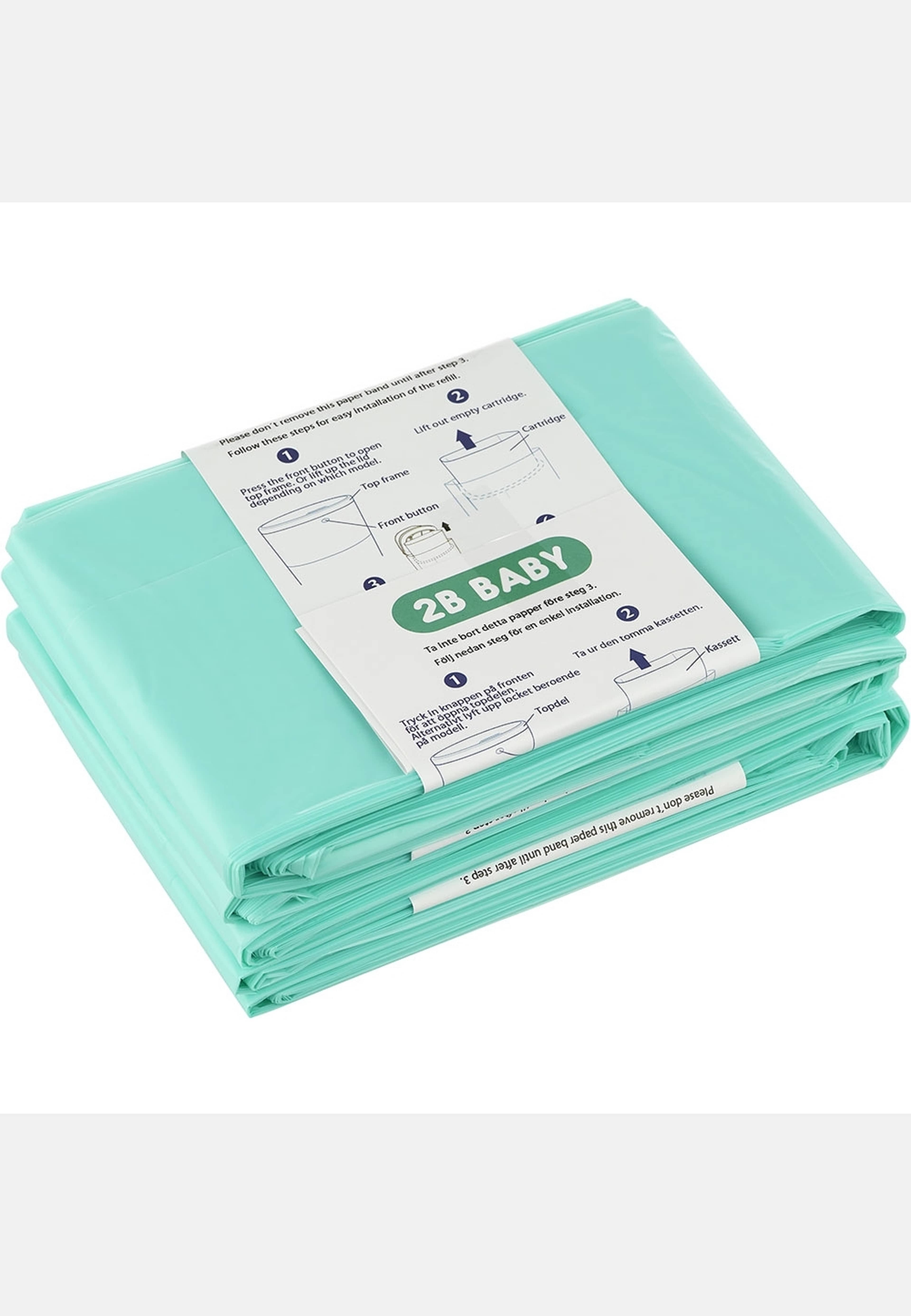 2b Baby Refillpåsar Plus 3-p, från Korbell, i färgen grön. Klicka för att öppna bilden i stort format