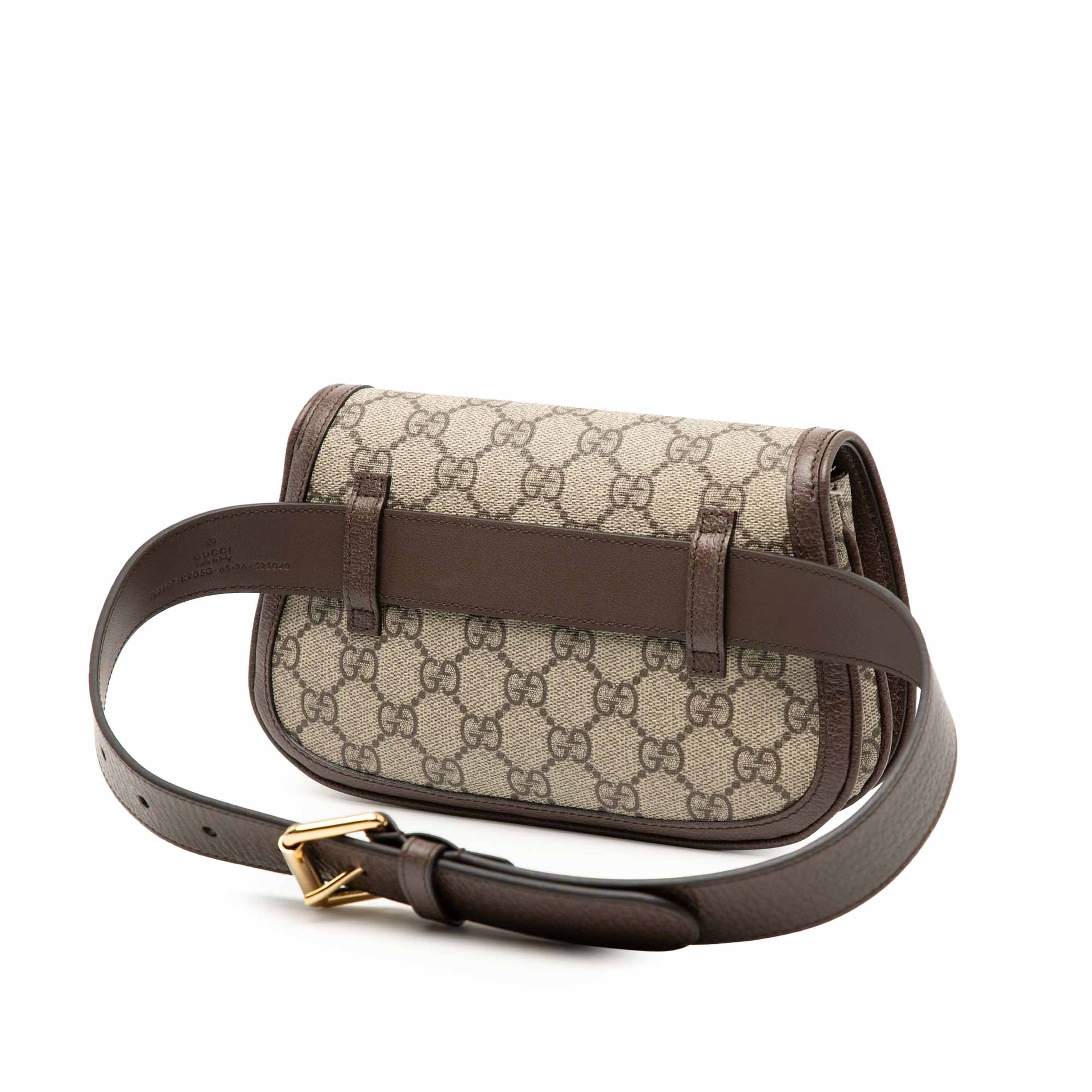 Gucci Gg Supreme Blondie Belt Bag, från Luxclusif, i färgen beige. Klicka för att öppna bilden i stort format