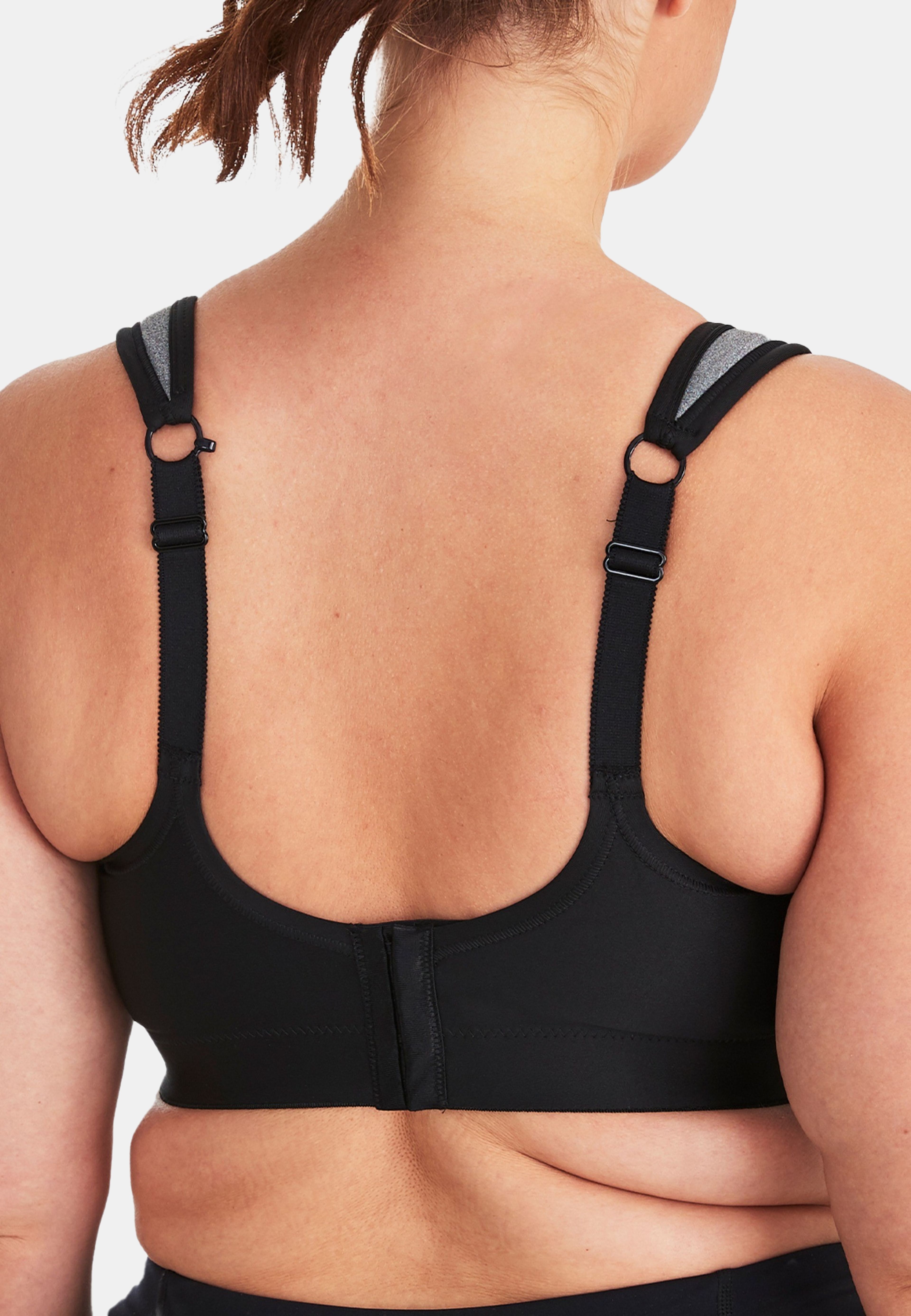 Movement Sport-bh, från Swegmark, i färgen greymelange/black. Klicka för att öppna bilden i stort format