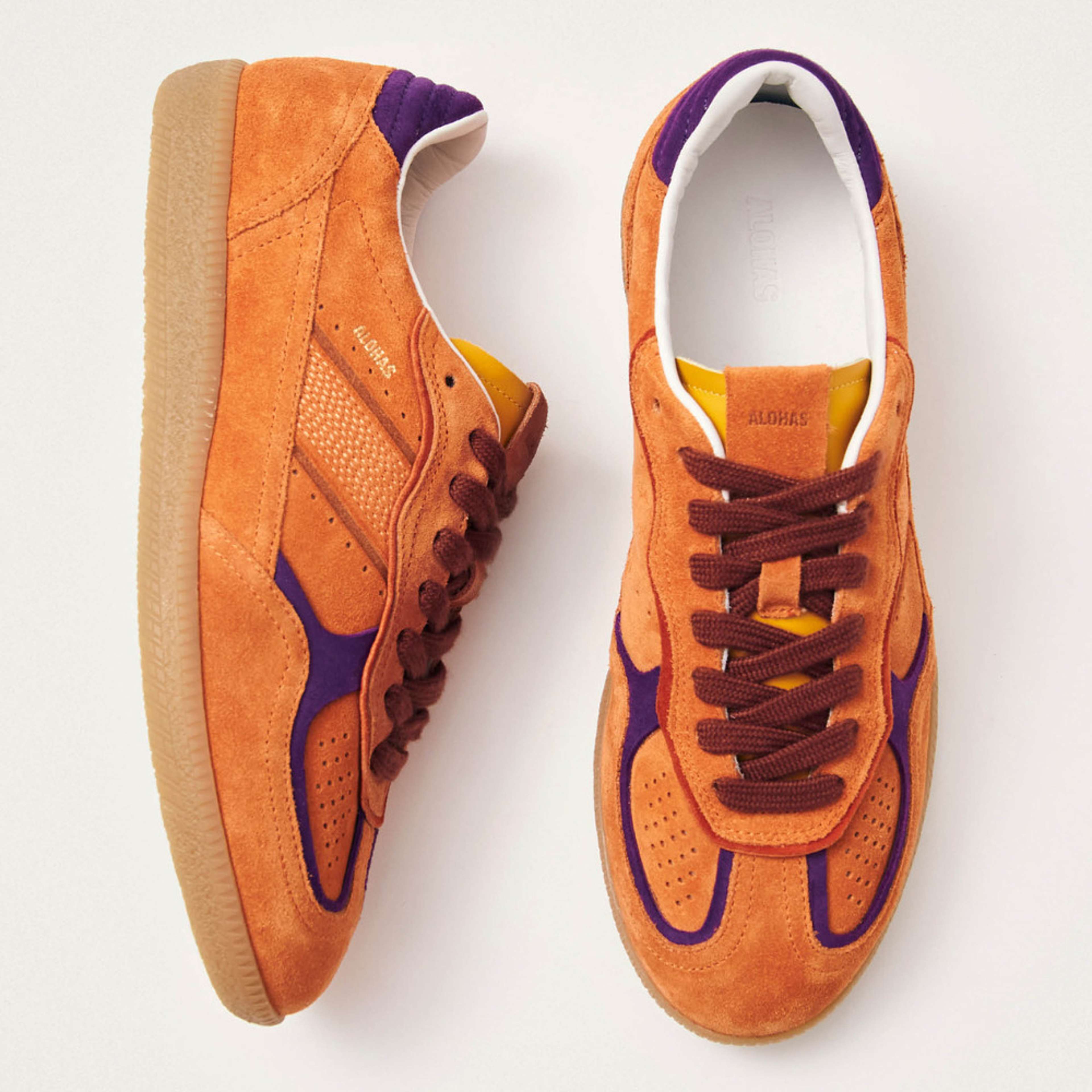 Tb.490 Rife Orange Leather Sneakers