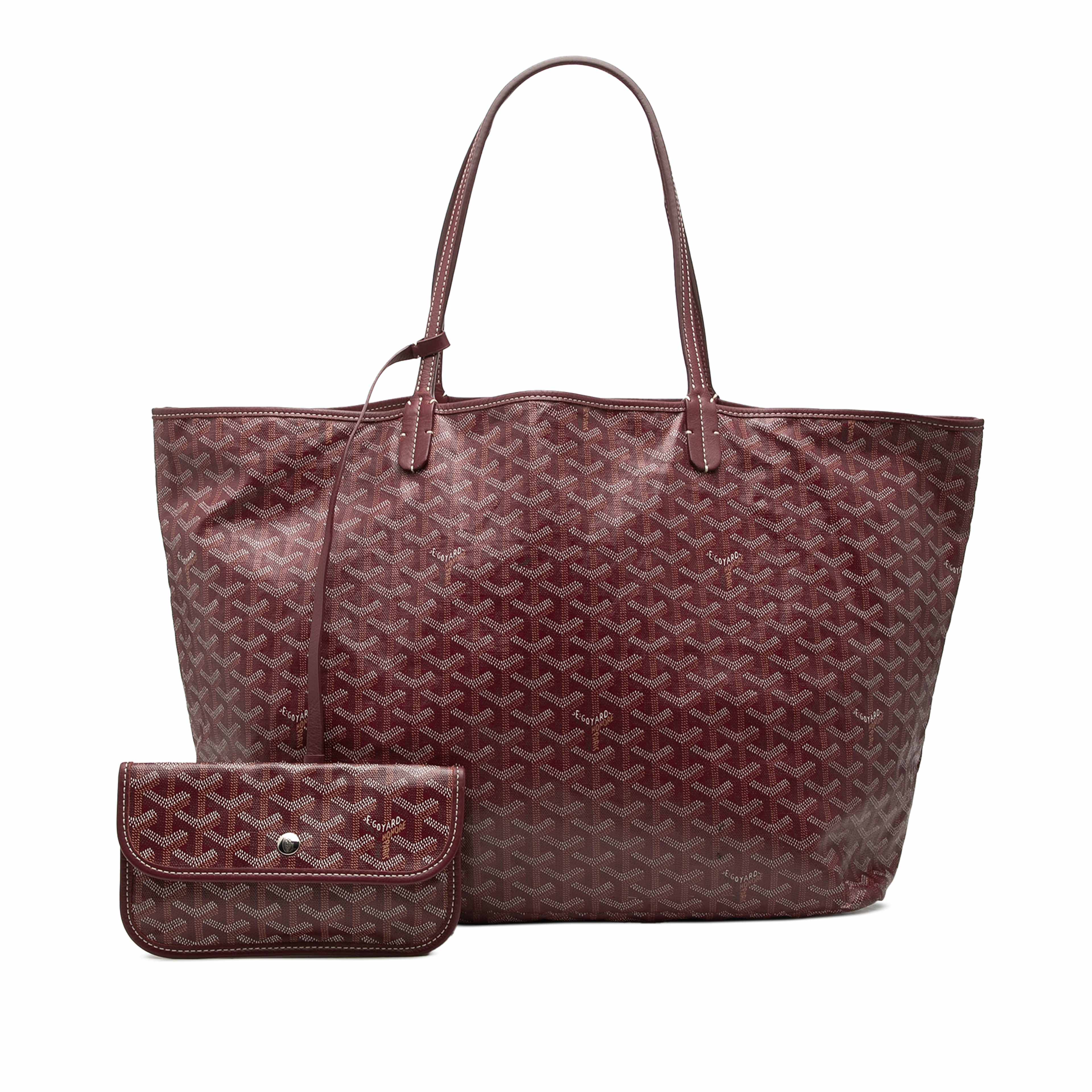 Goyard Goyardine Saint Louis Gm, från Luxclusif, i färgen röd. Klicka för att öppna bilden i stort format