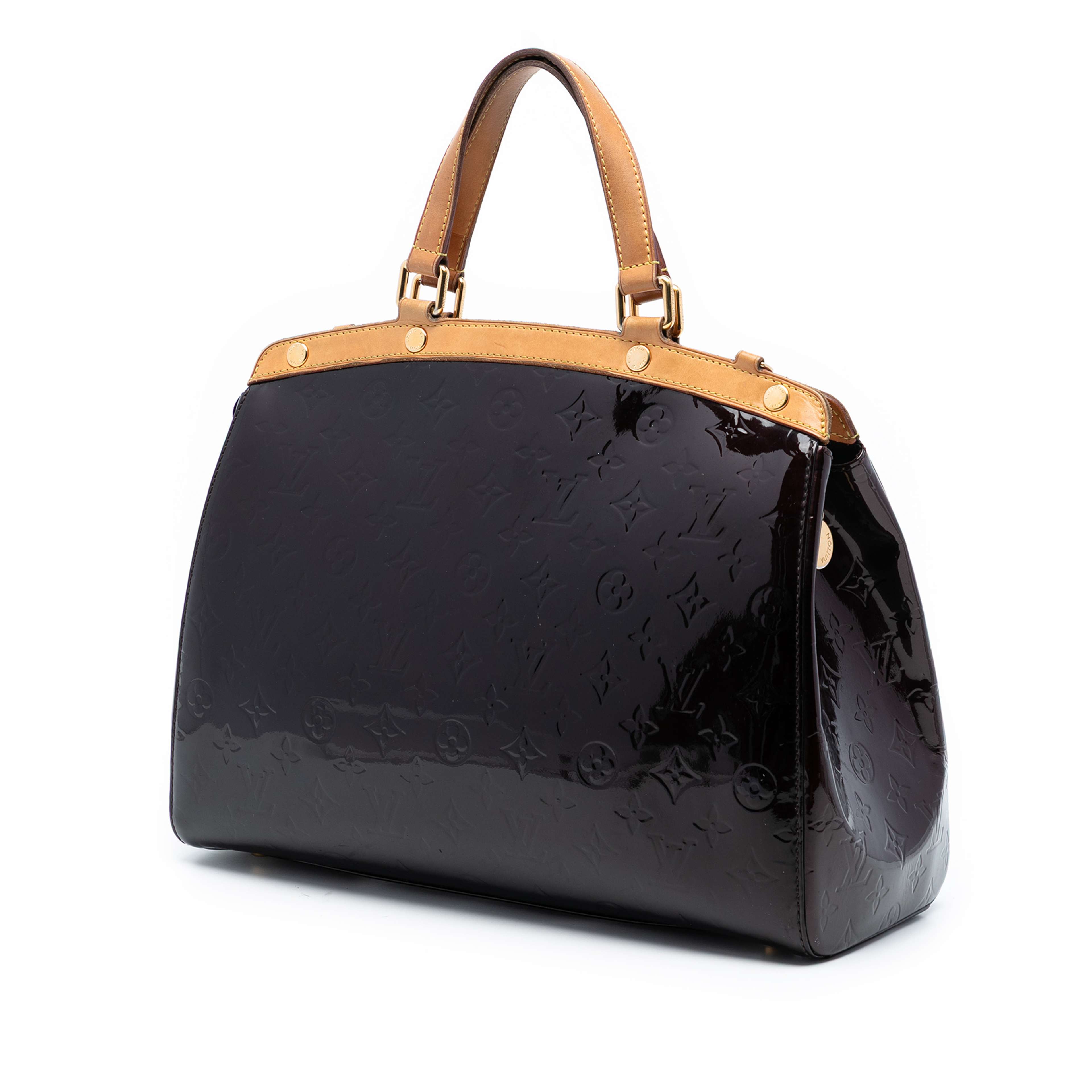 Louis Vuitton Monogram Vernis Brea Gm, från Luxclusif, i färgen plum. Klicka för att öppna bilden i stort format