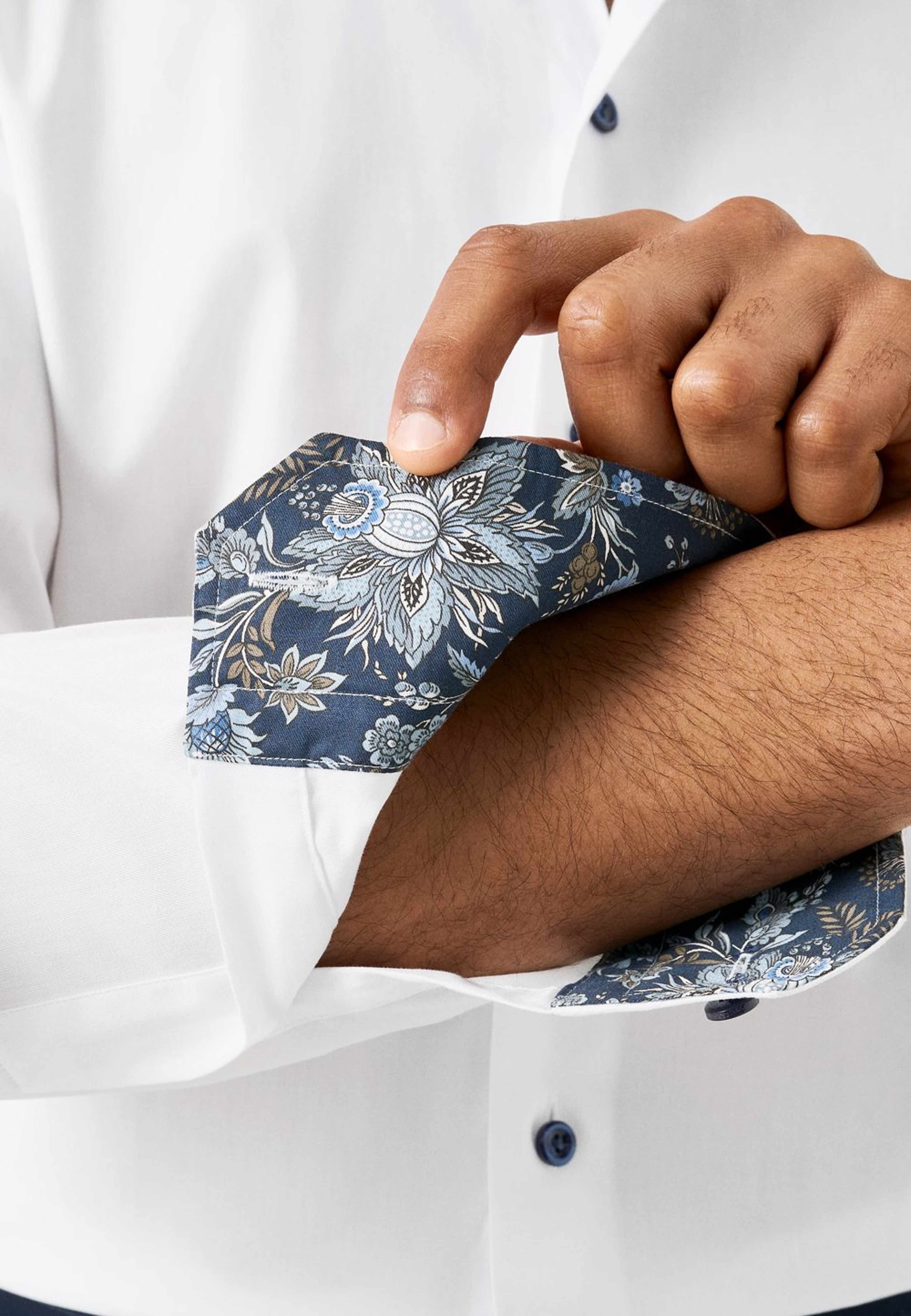 Signature Twill-skjorta Slim Fit, från Eton, i färgen white. Klicka för att öppna bilden i stort format