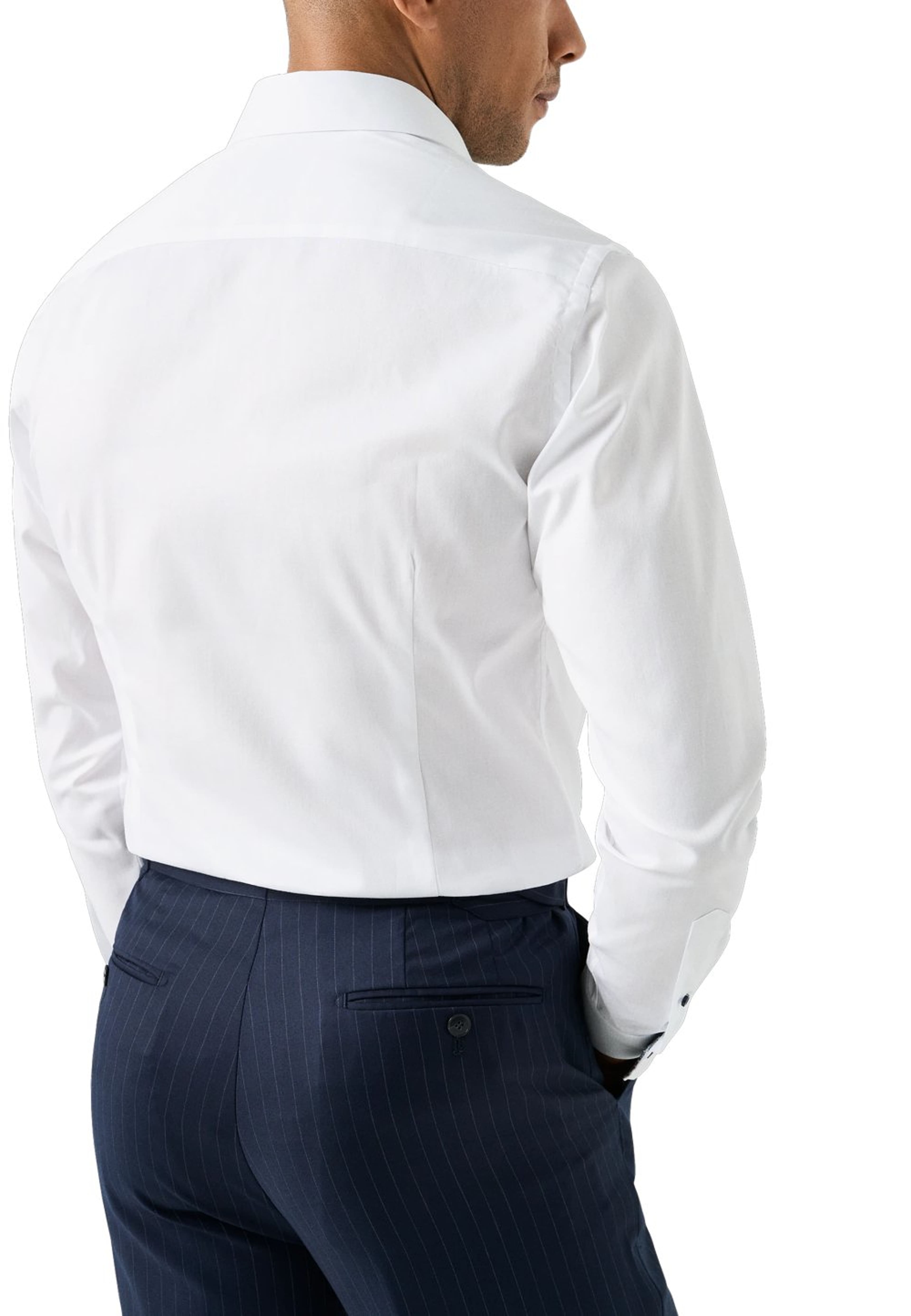 Signature Twill-skjorta Slim Fit, från Eton, i färgen white. Klicka för att öppna bilden i stort format