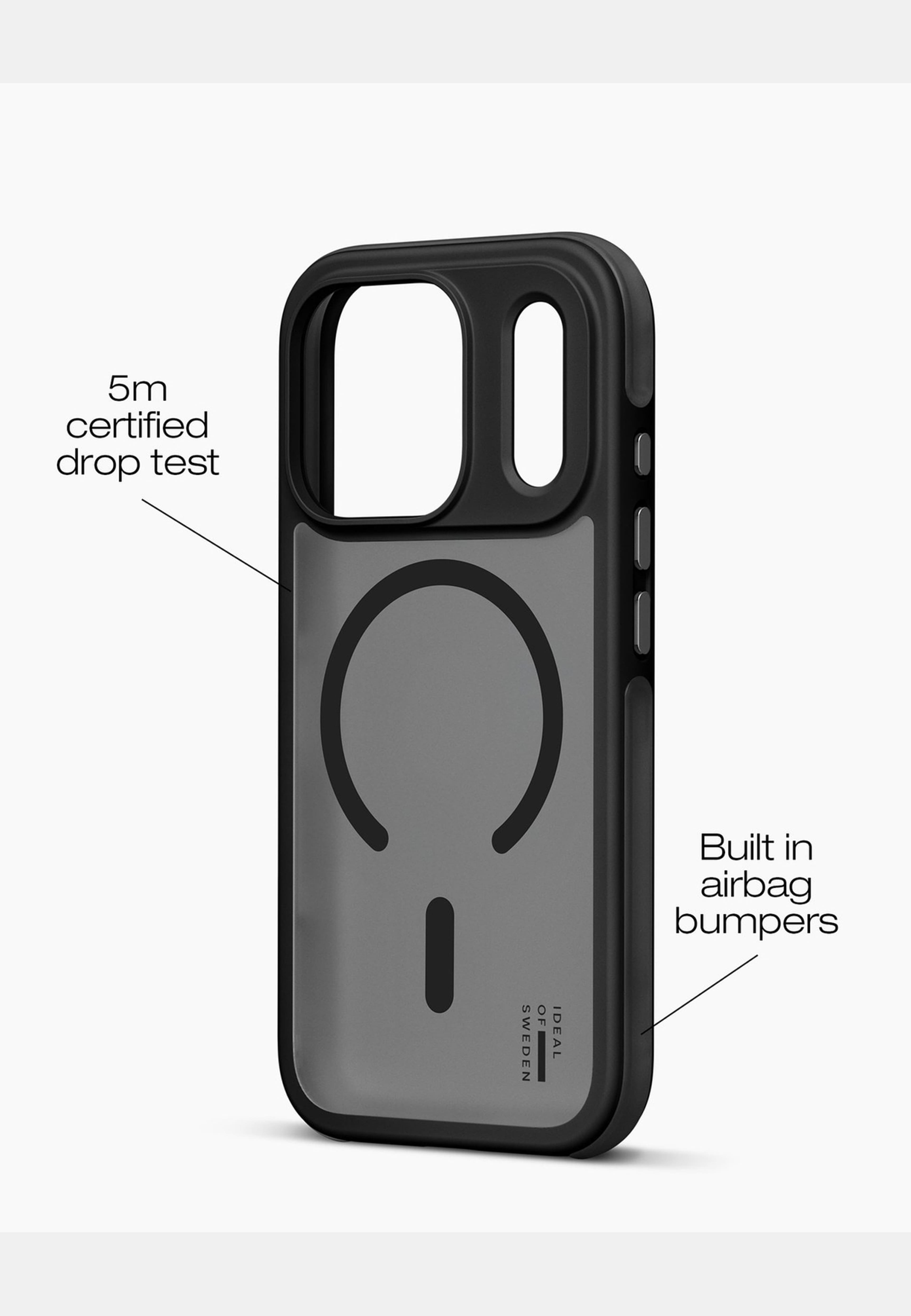 Ideal Bumper Case Magsafe Iphone 17 Pro Max Black, från Ideal Of Sweden, i färgen black. Klicka för att öppna bilden i stort format