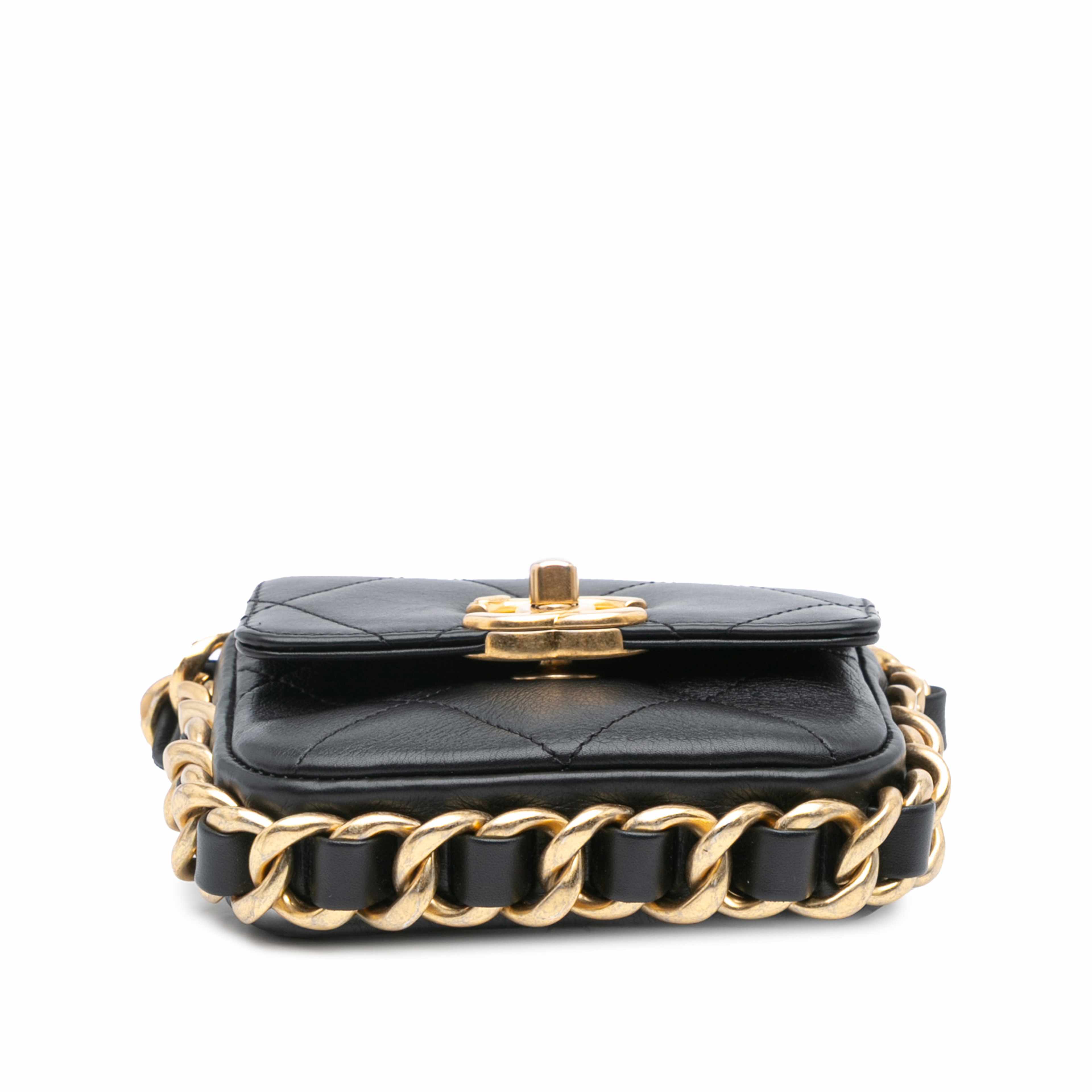 Chanel Mini Quilted Calfskin Framing Chain Flap