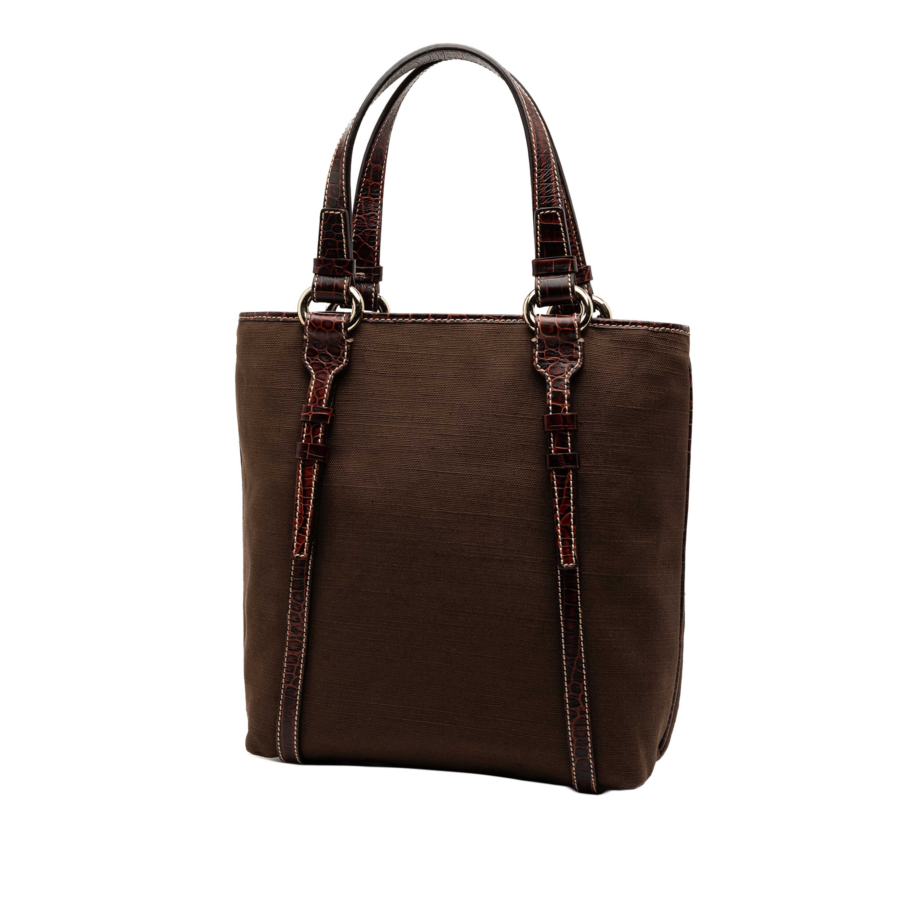 Celine Canvas Tote, från Luxclusif, i färgen brun. Klicka för att öppna bilden i stort format