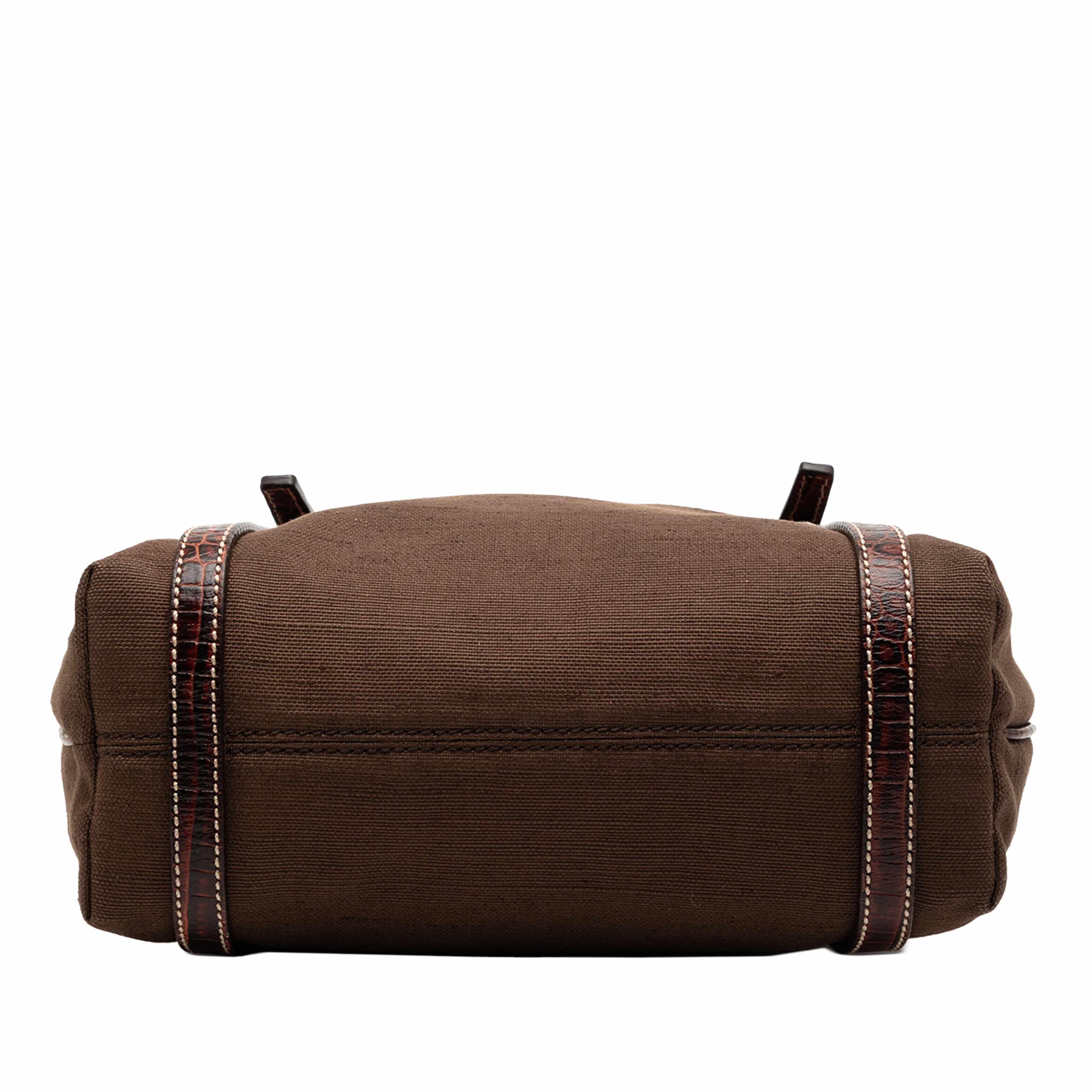 Celine Canvas Tote, från Luxclusif, i färgen dark brown. Klicka för att öppna bilden i stort format