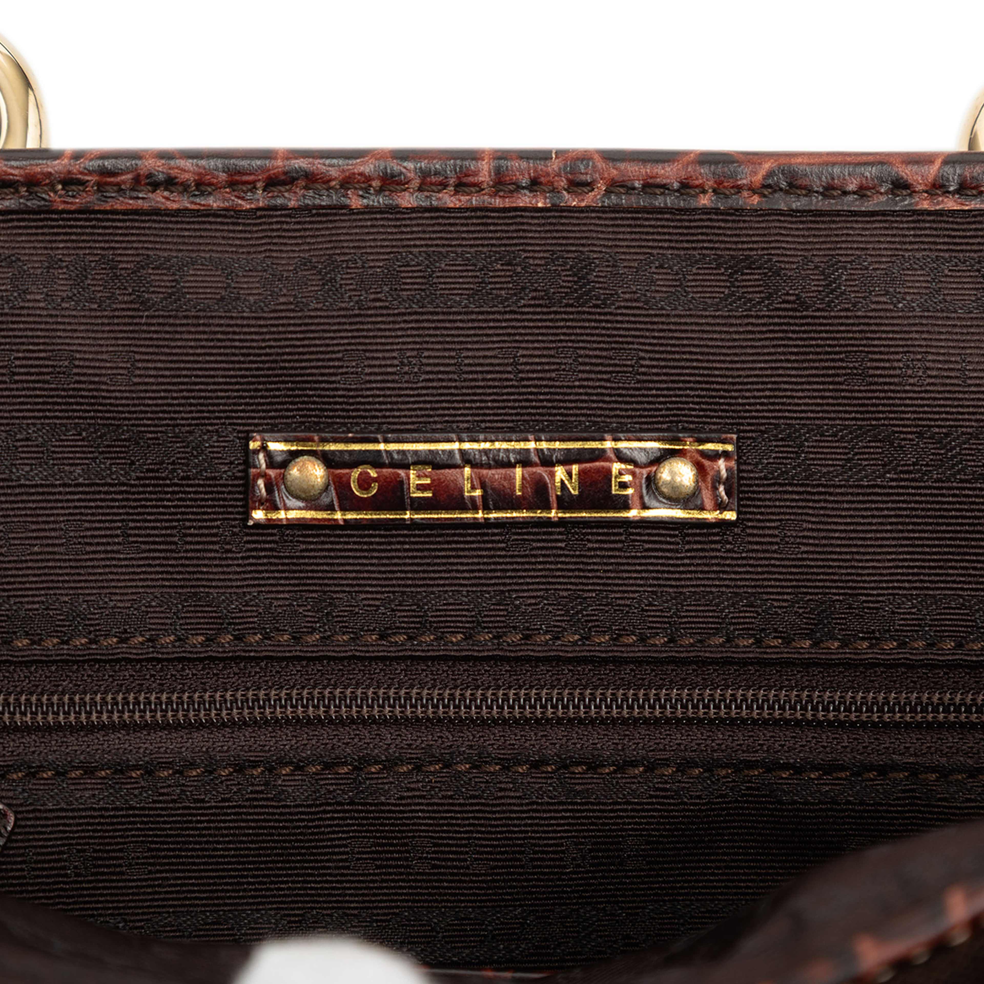 Celine Canvas Tote, från Luxclusif, i färgen dark brown. Klicka för att öppna bilden i stort format